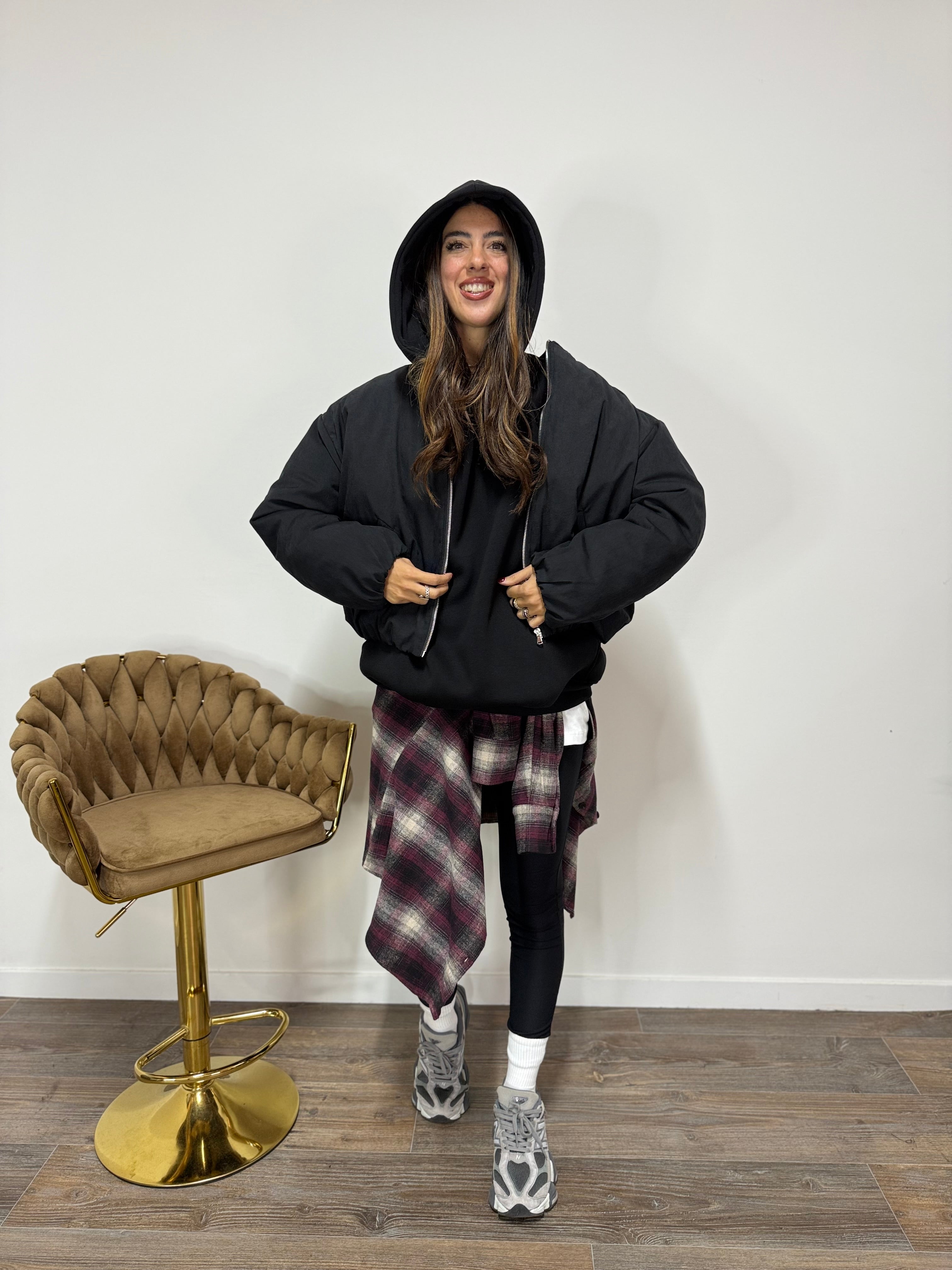 Bomber Cargo Black LUMINA