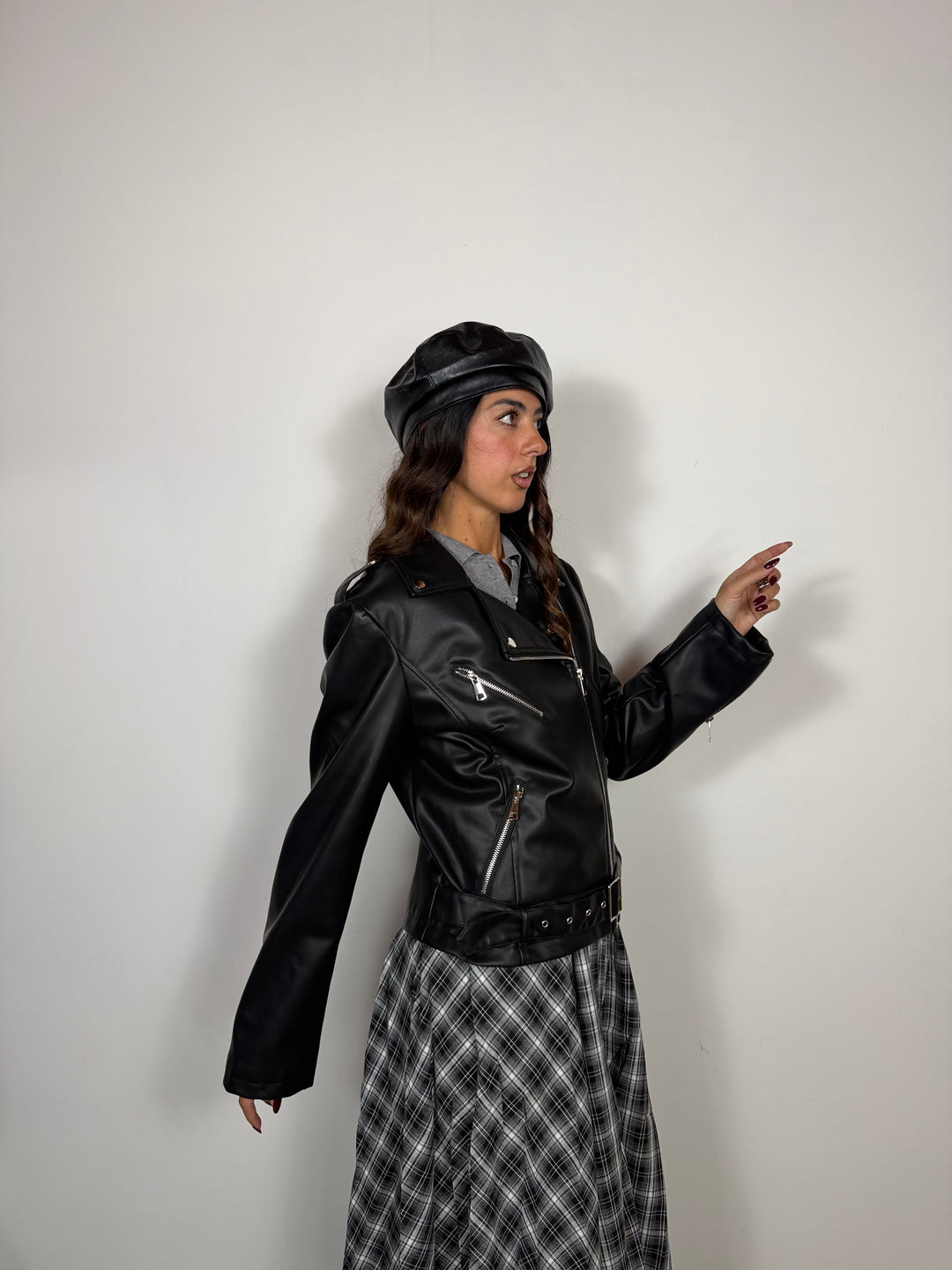 Giacca Biker Black