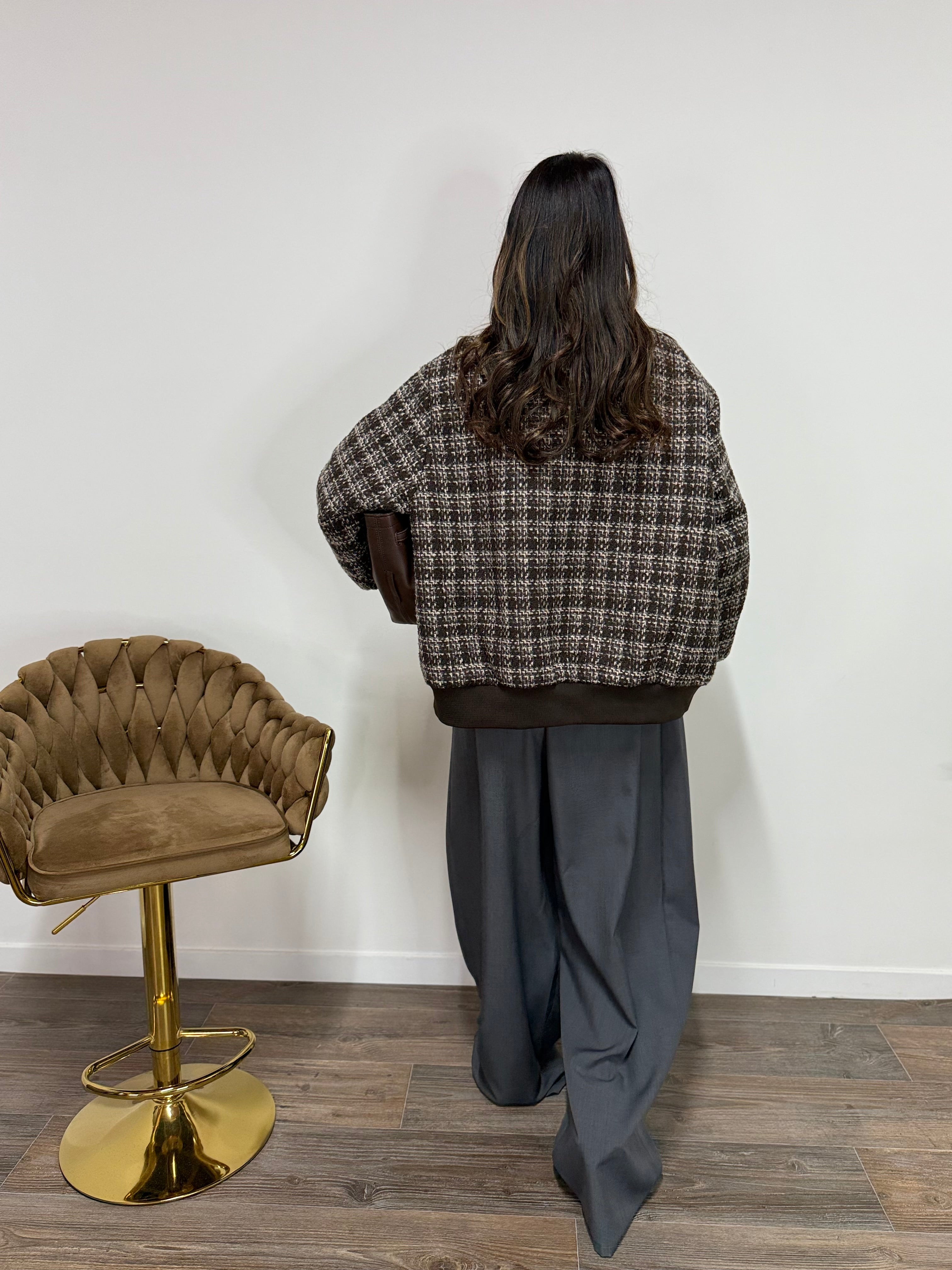 Giacca Tweed LUMINA Brown