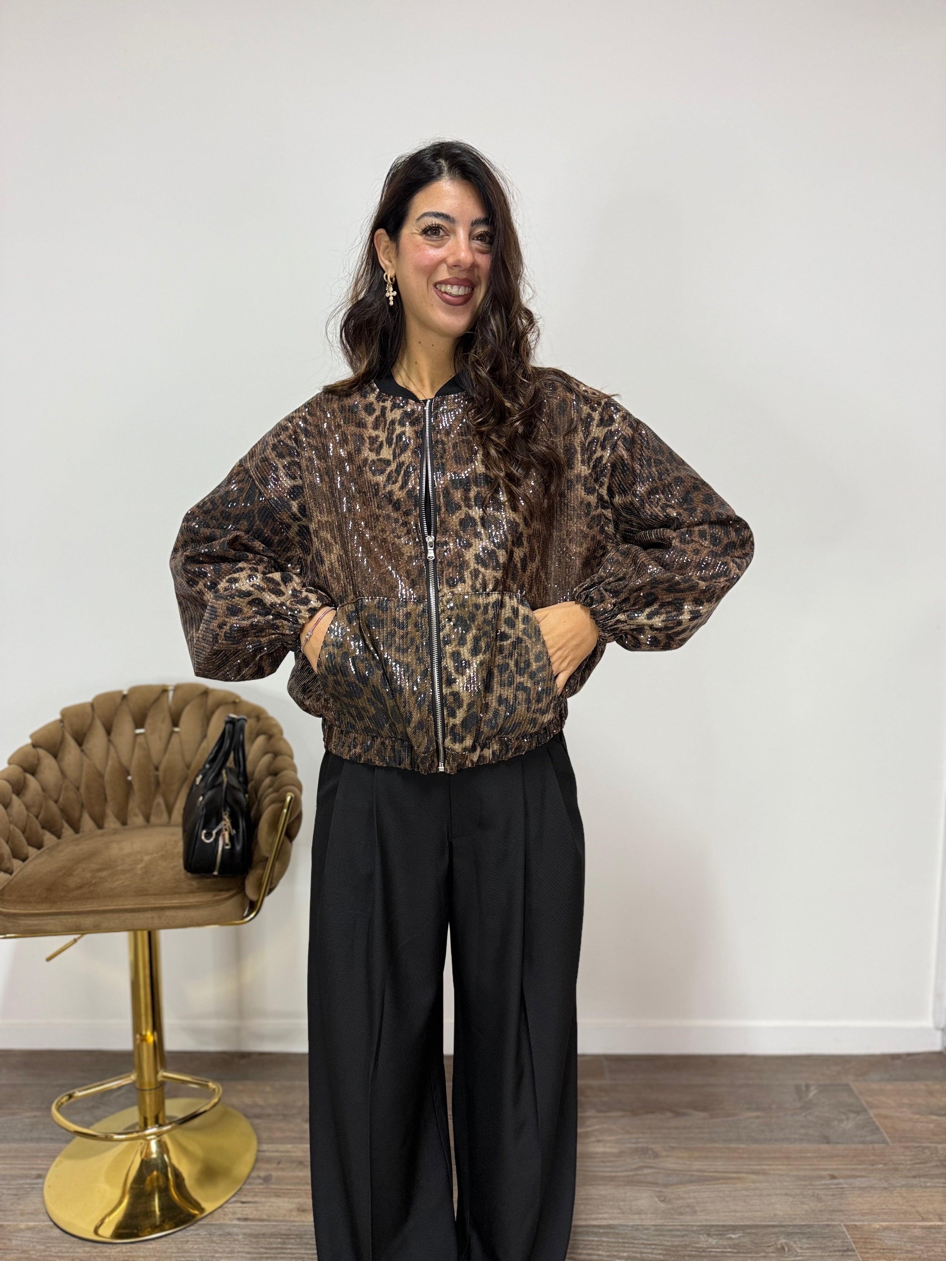 Bomber LeoPaillettes LUMINA