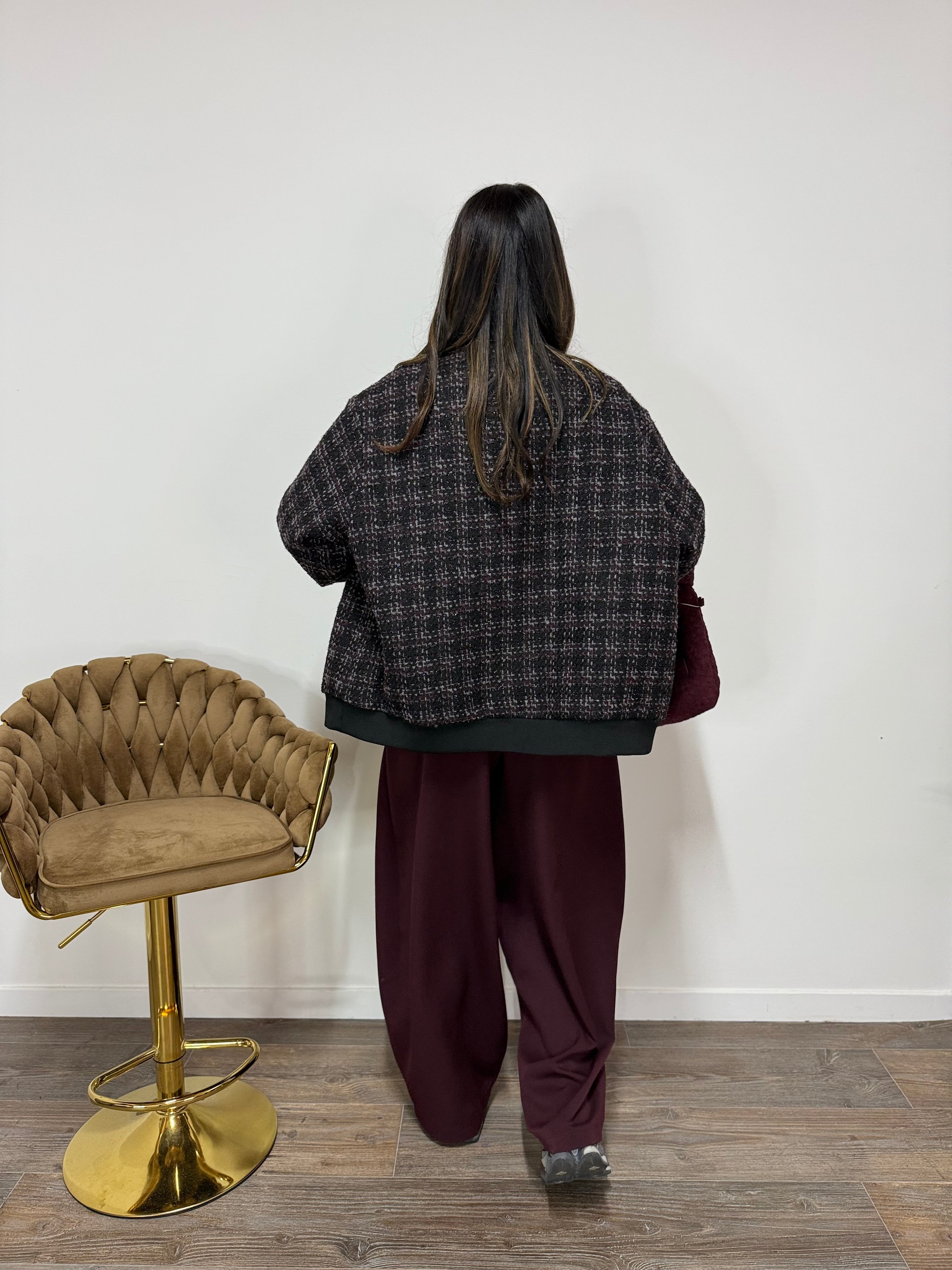 Giacca Tweed LUMINA Grigio