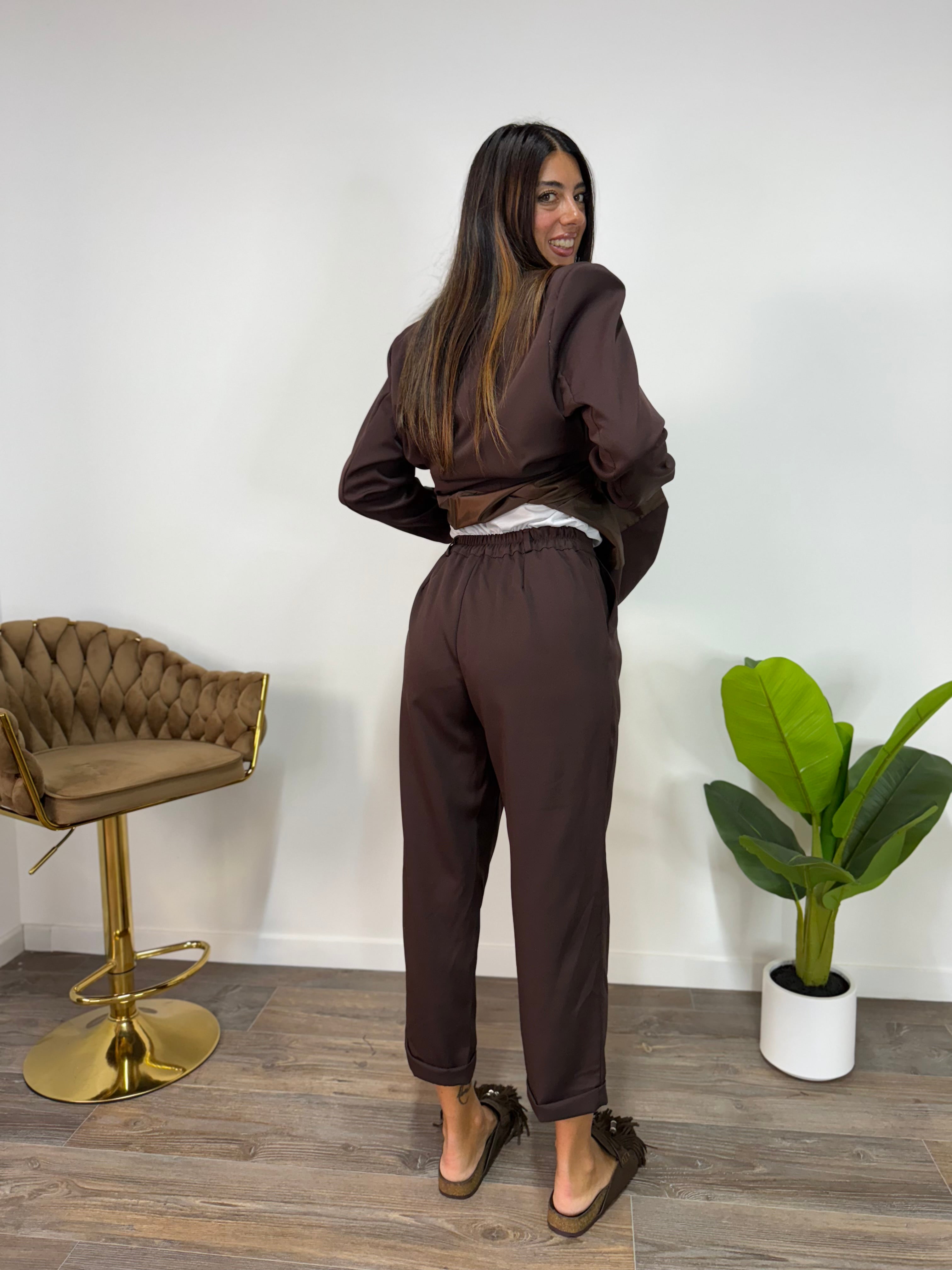 Tailleur Roma Marrone