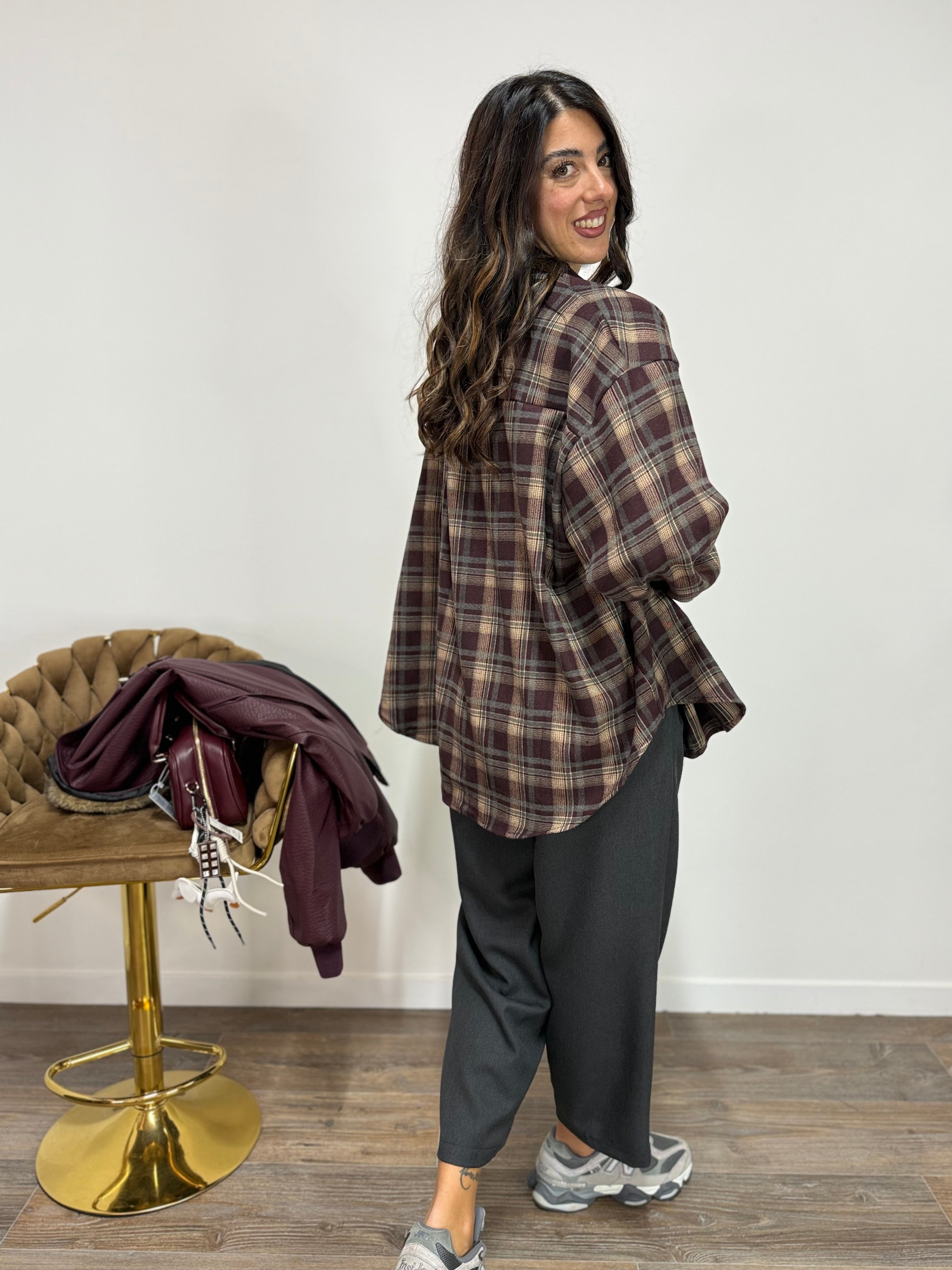 Camicia Rustic Bordeaux