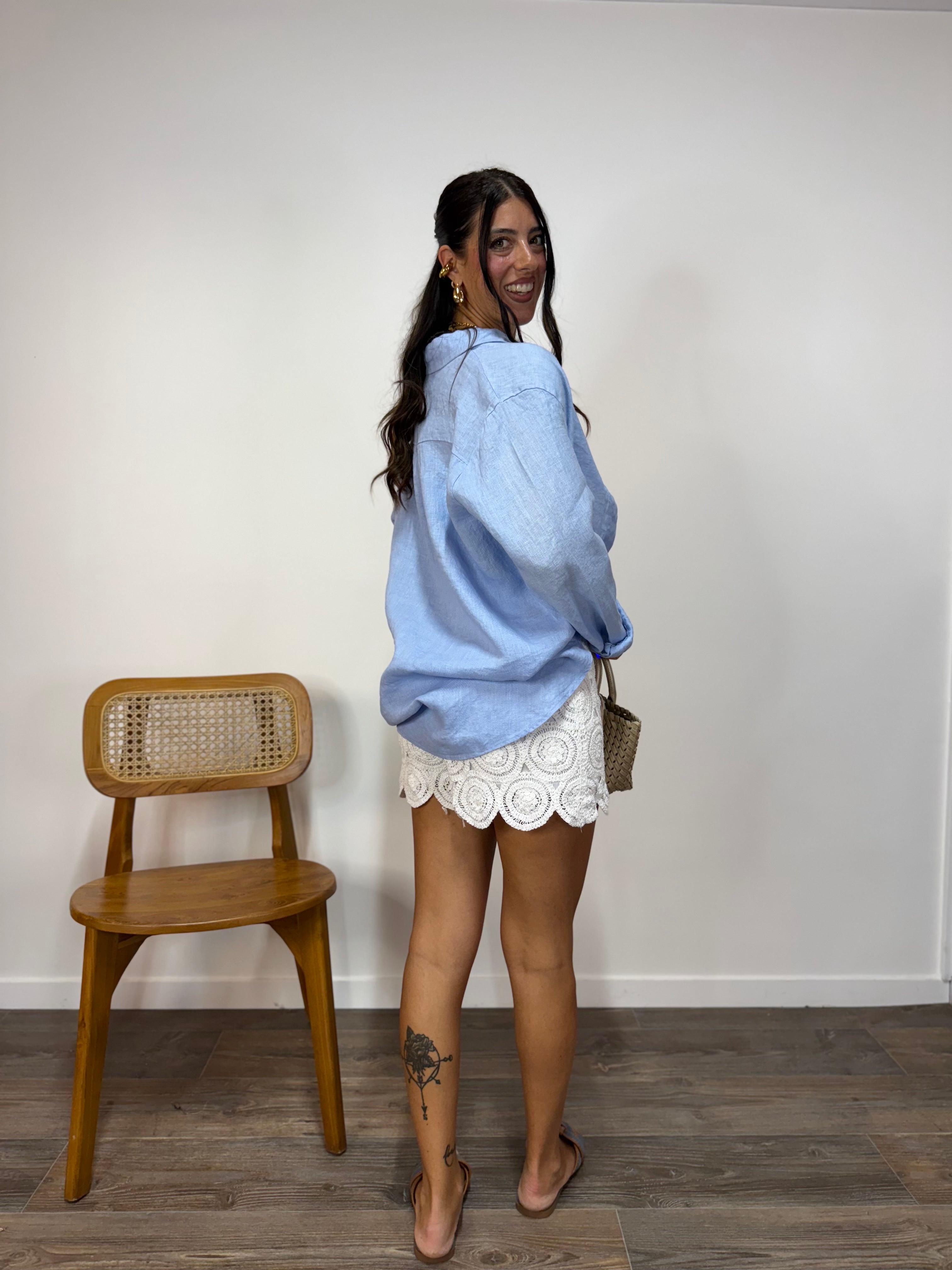 Maxi Camicia Thodami 100% Lino