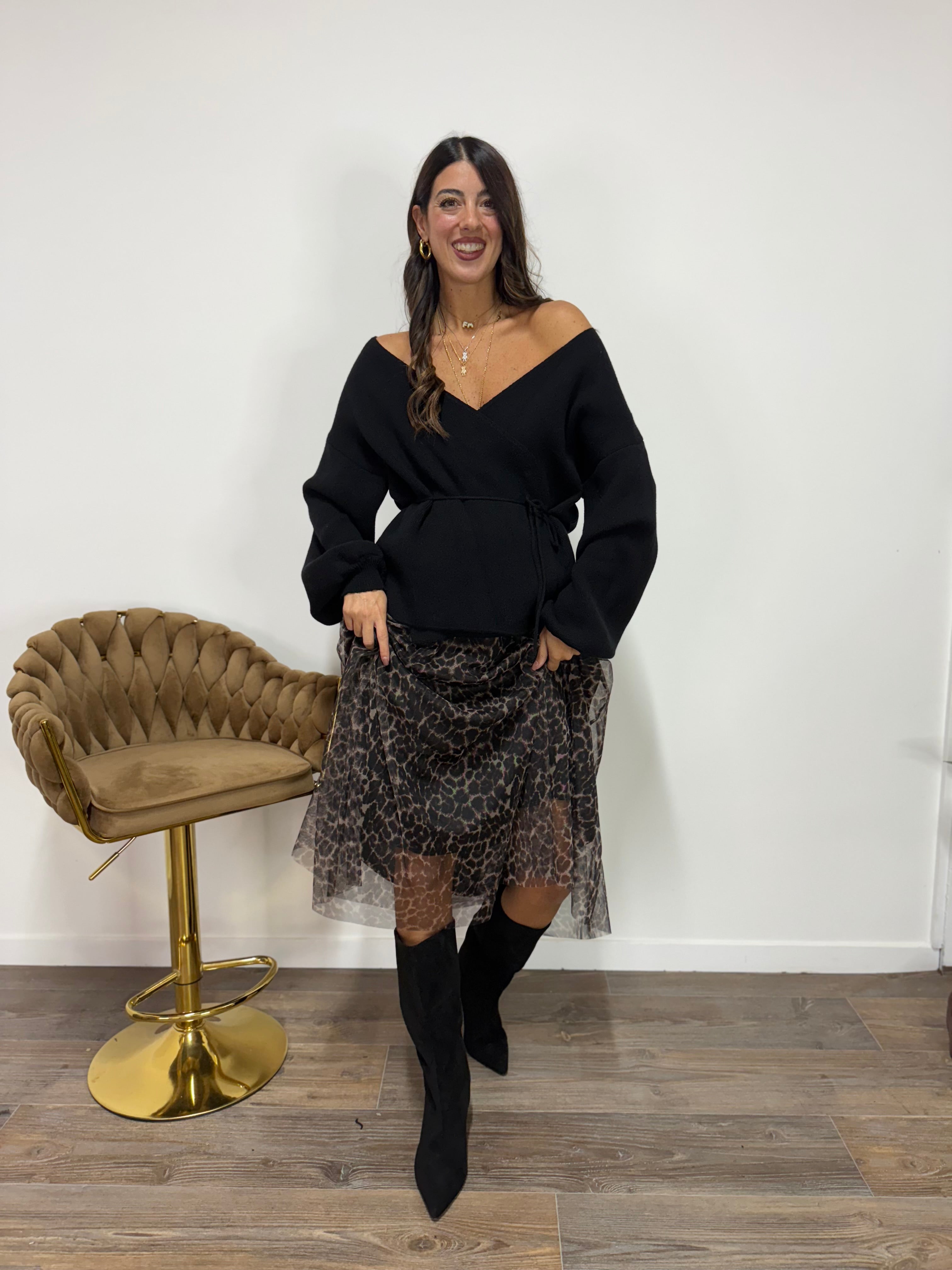 Cardigan Scaldacuore Nero