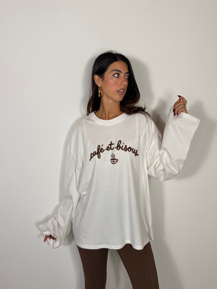 Maglia Café et Bisous LUMINA
