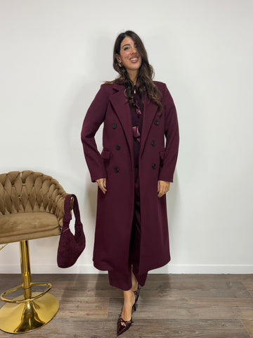 Cappotto Alicia Bordeaux