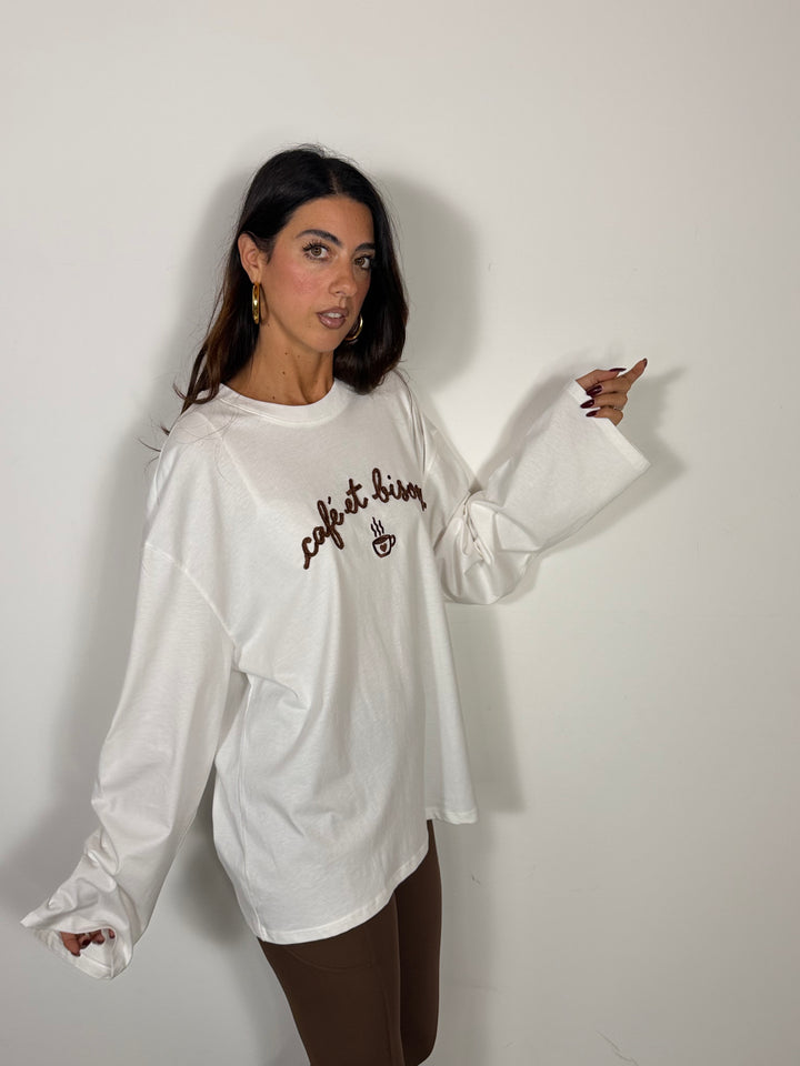 Maglia Café et Bisous LUMINA
