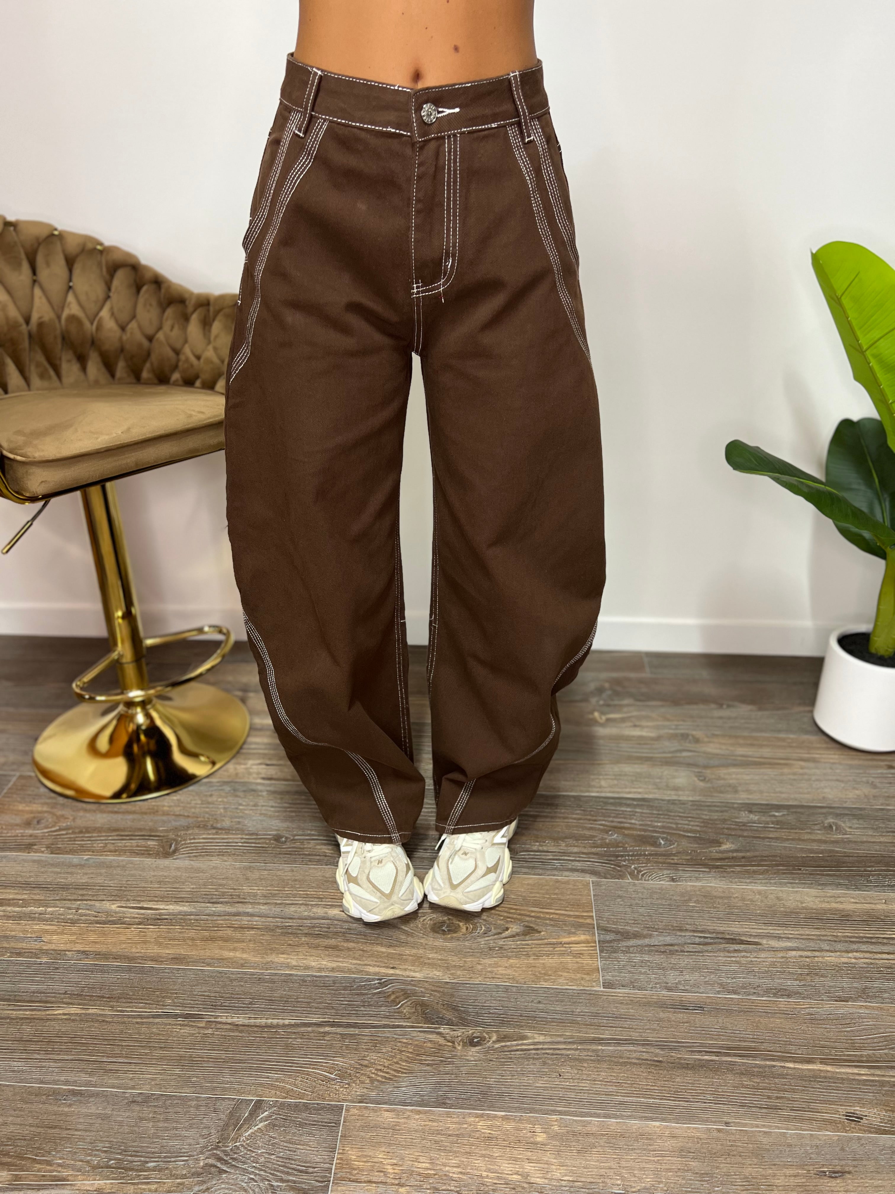 Jeans Monique Balloon Brown
