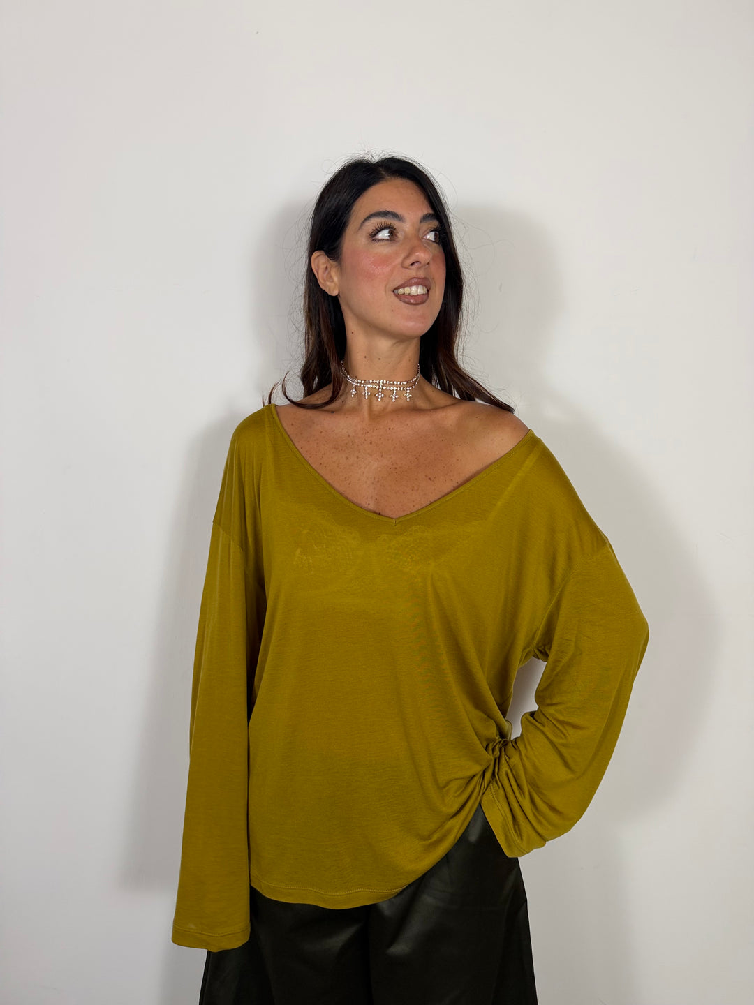 Choker Cross Gold