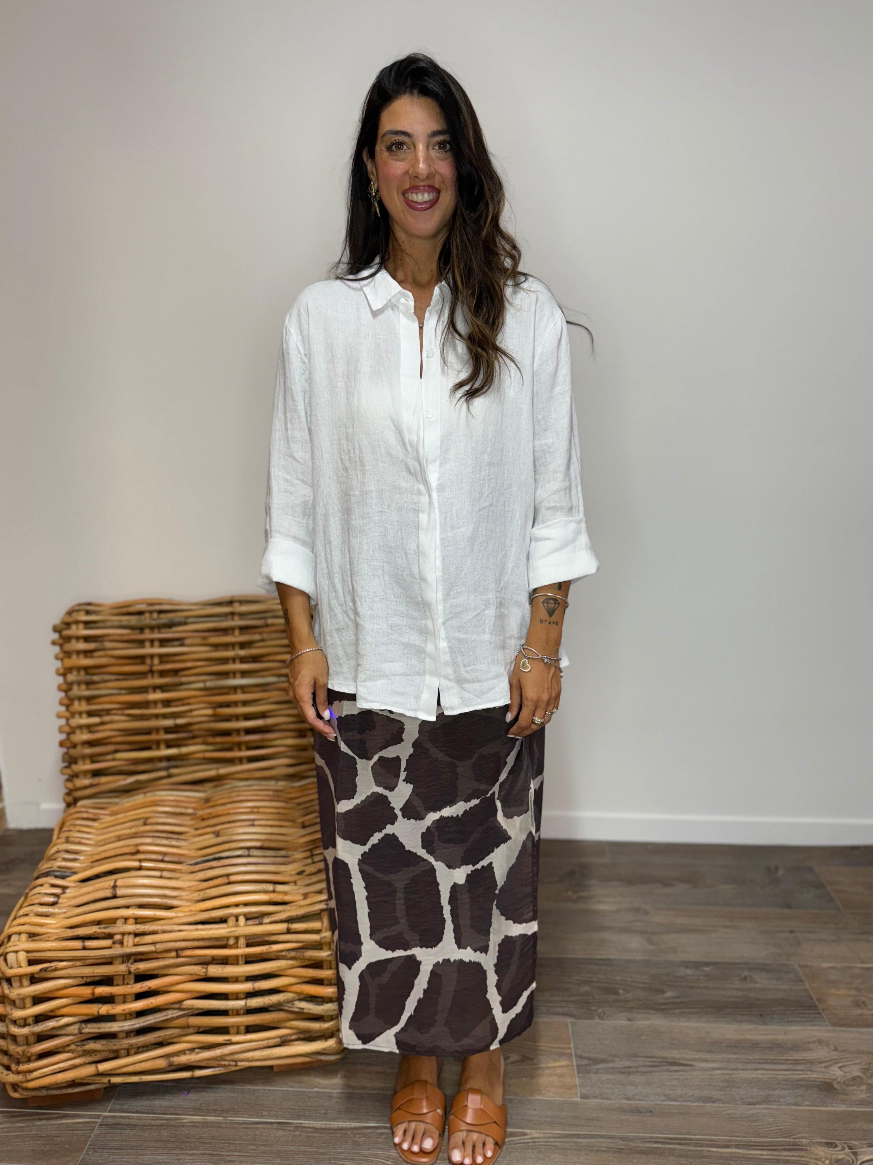 Maxi Camicia Thodami 100% Lino