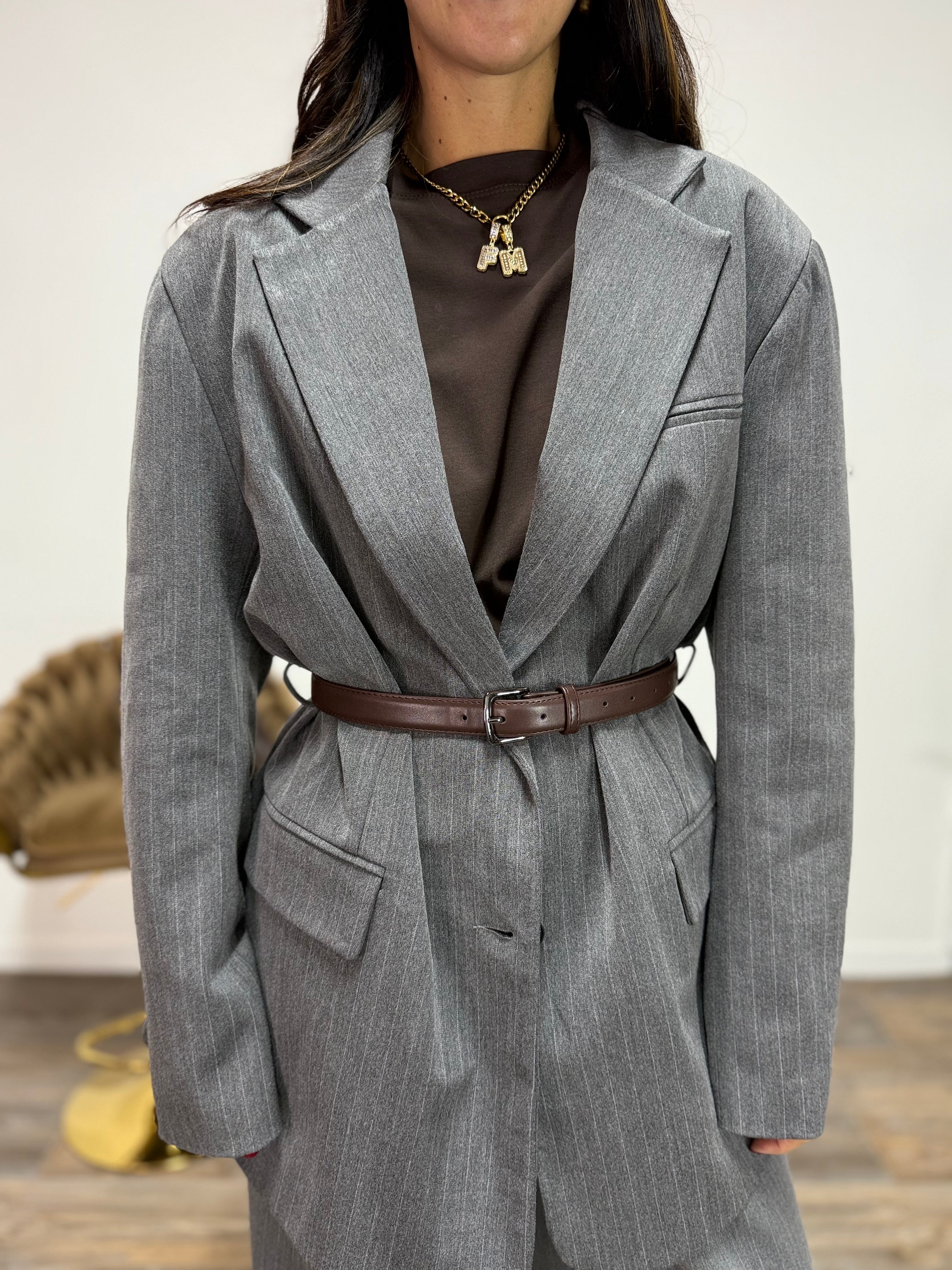 Blazer Abba LUMINA Grigia