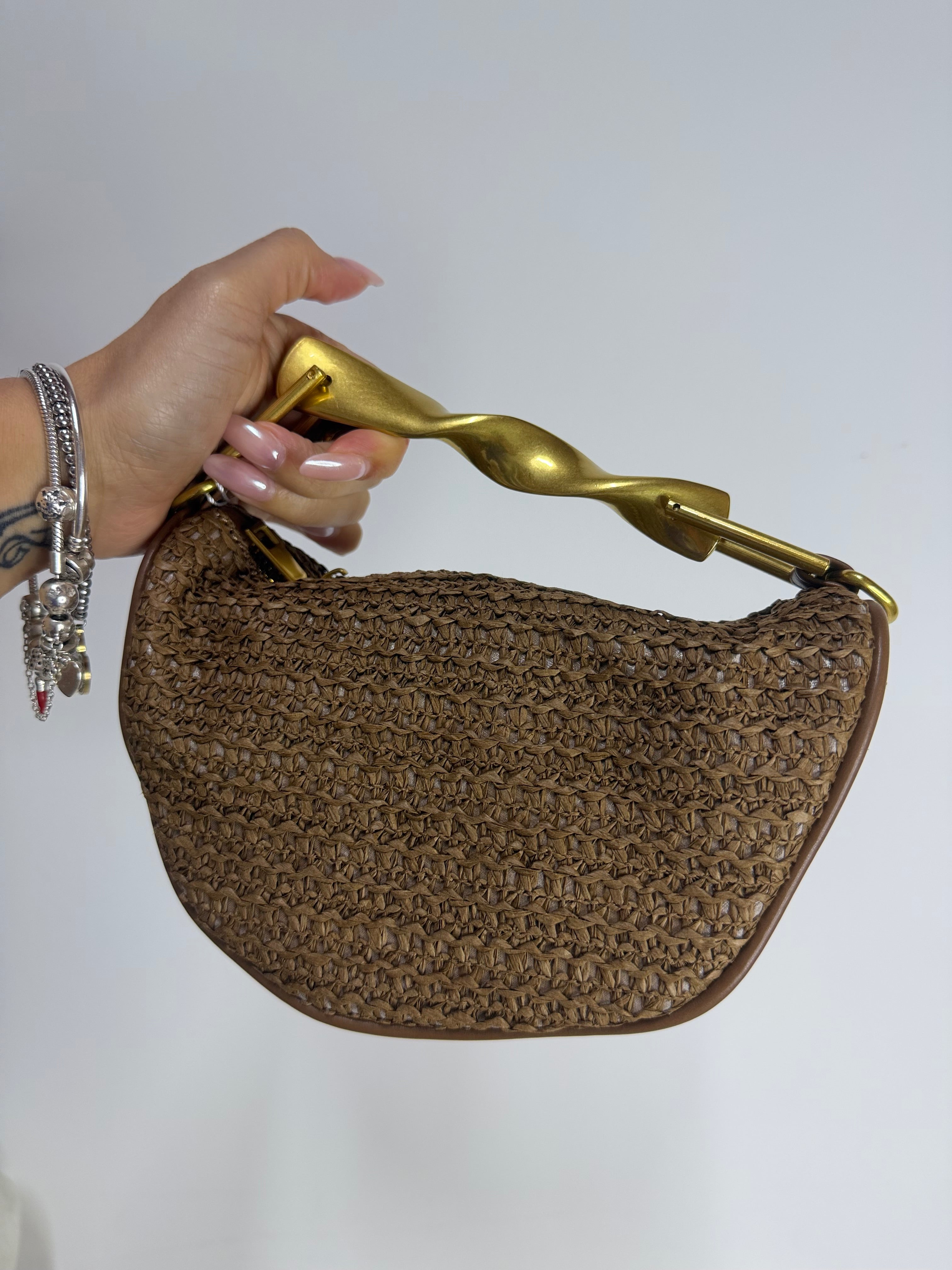 Borsa Mezza Luna Khaki