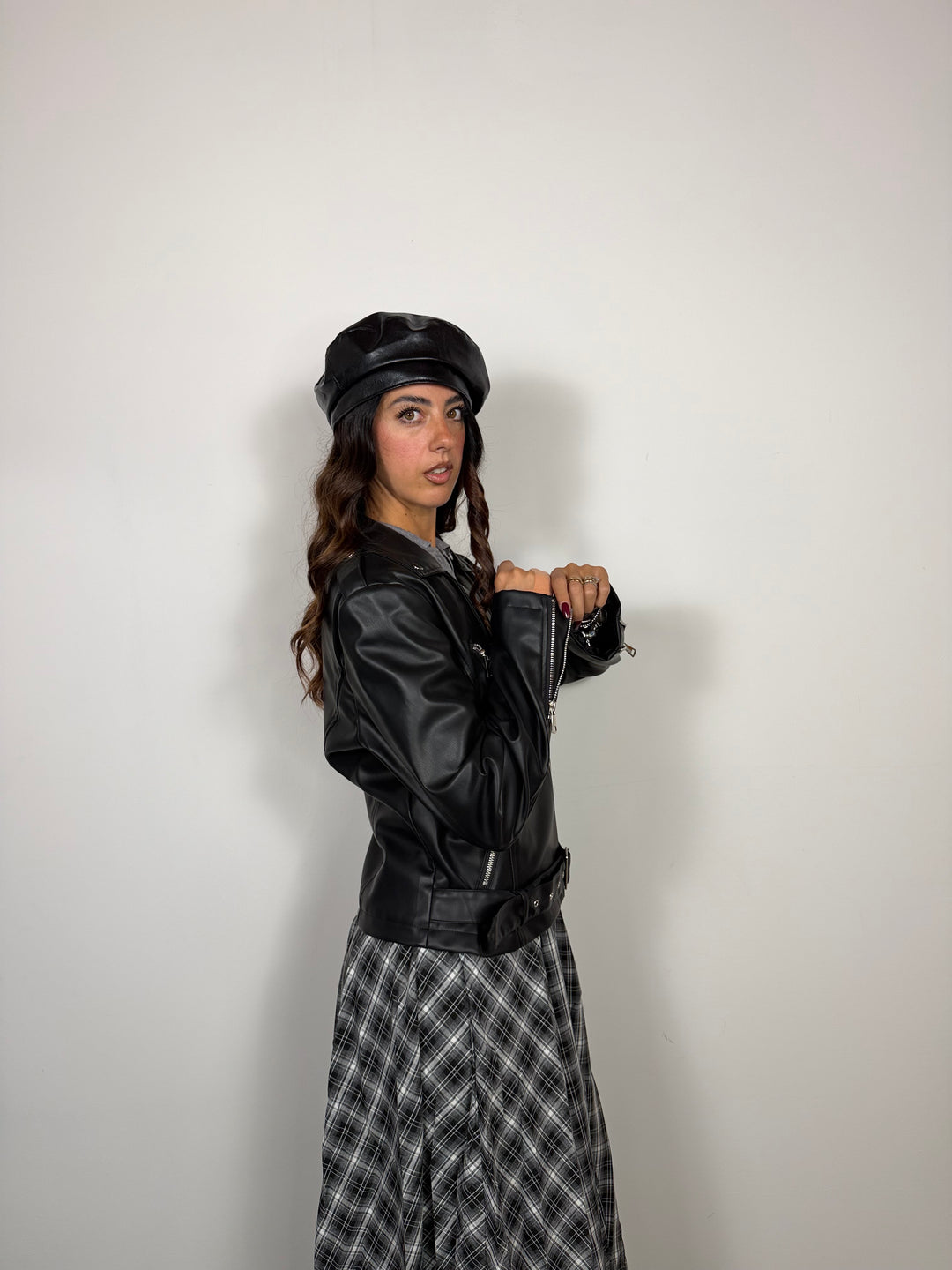 Giacca Biker Black