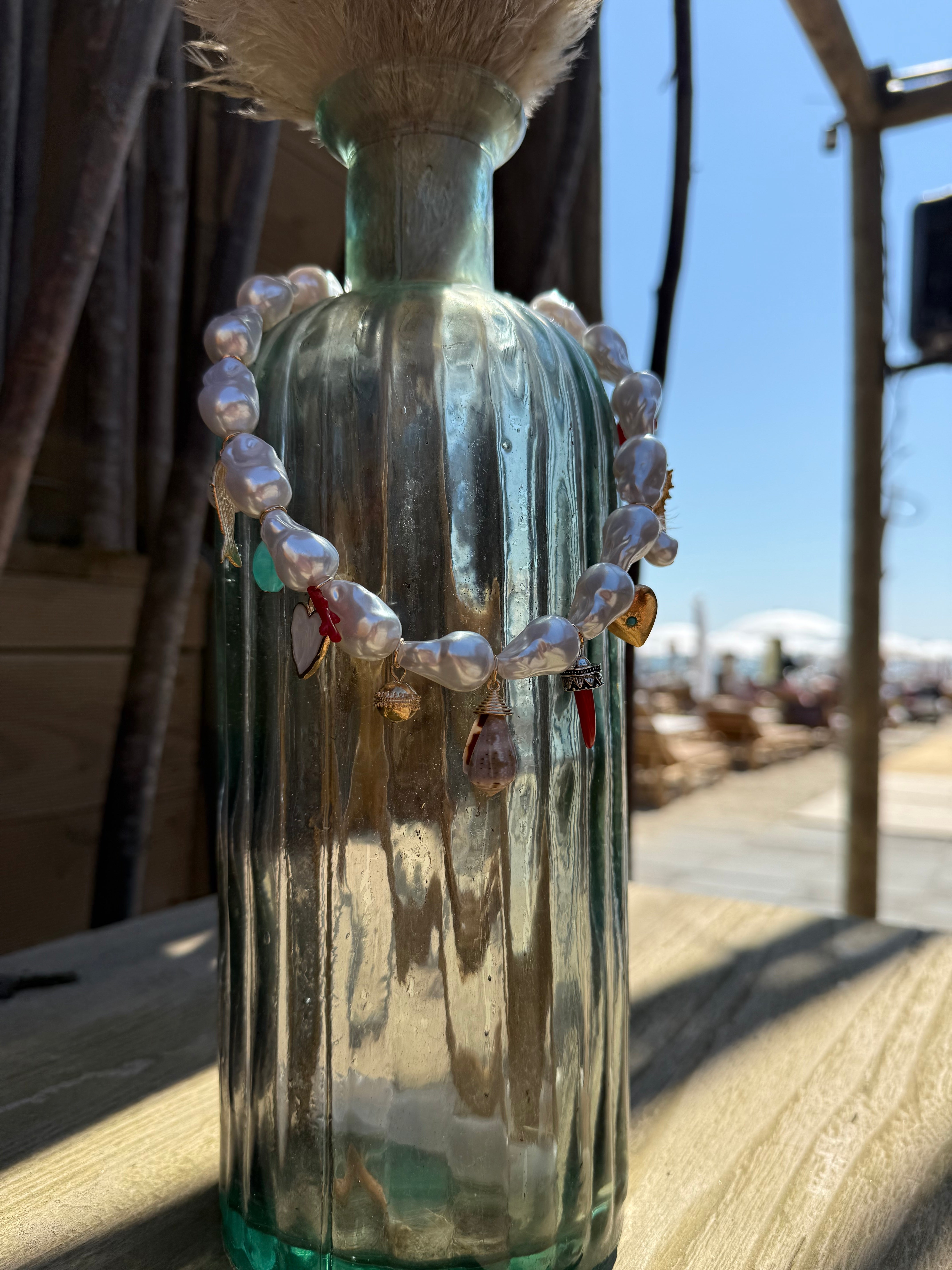 Collana Pearl & Coral