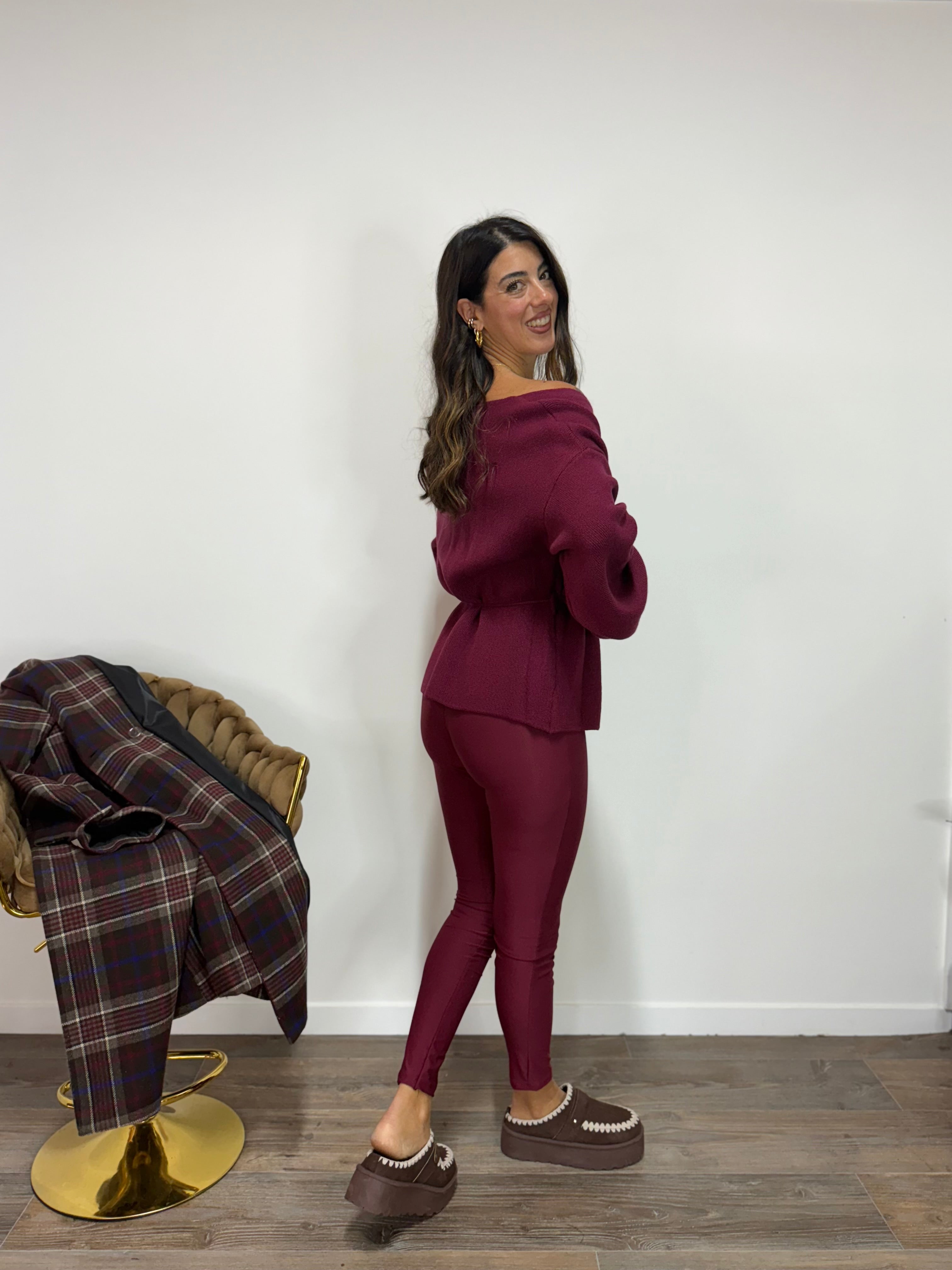 Leggins Bordeaux