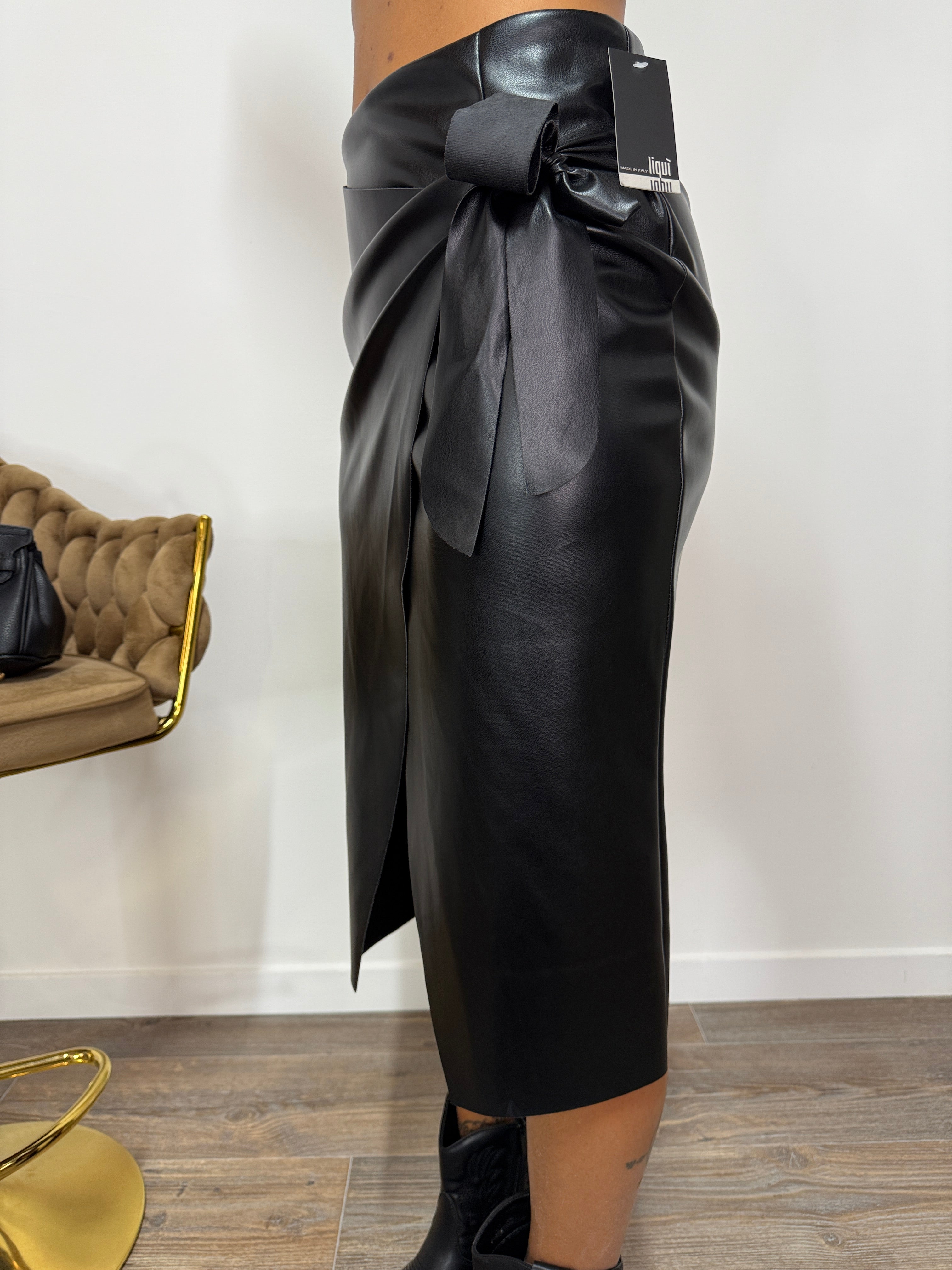 Longuette Leatherette Black