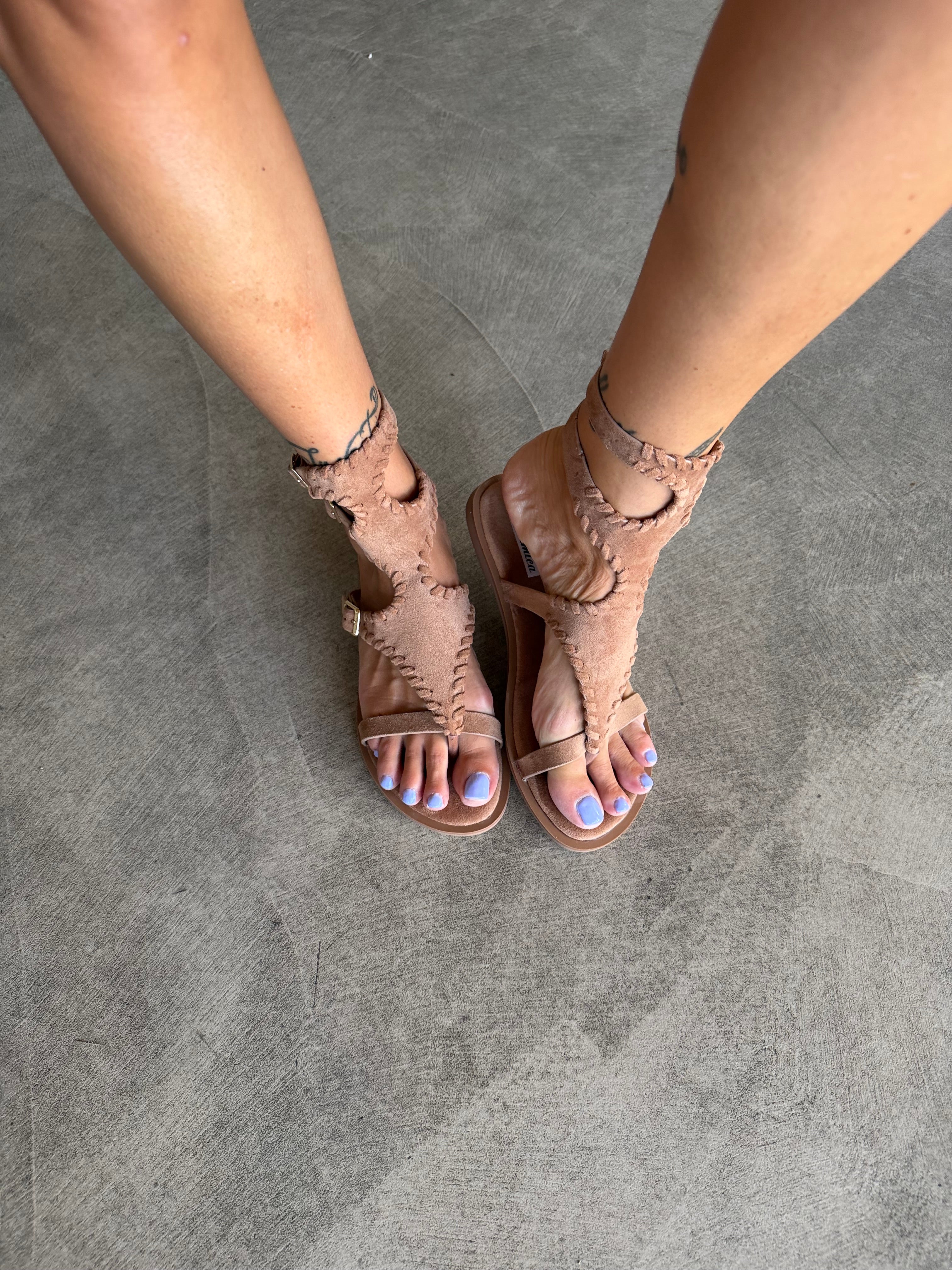 Sandalo Schiava Gladiatore Camel