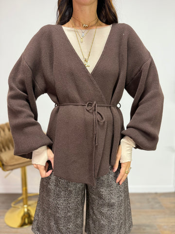 Cardigan Scaldacuore Marrone