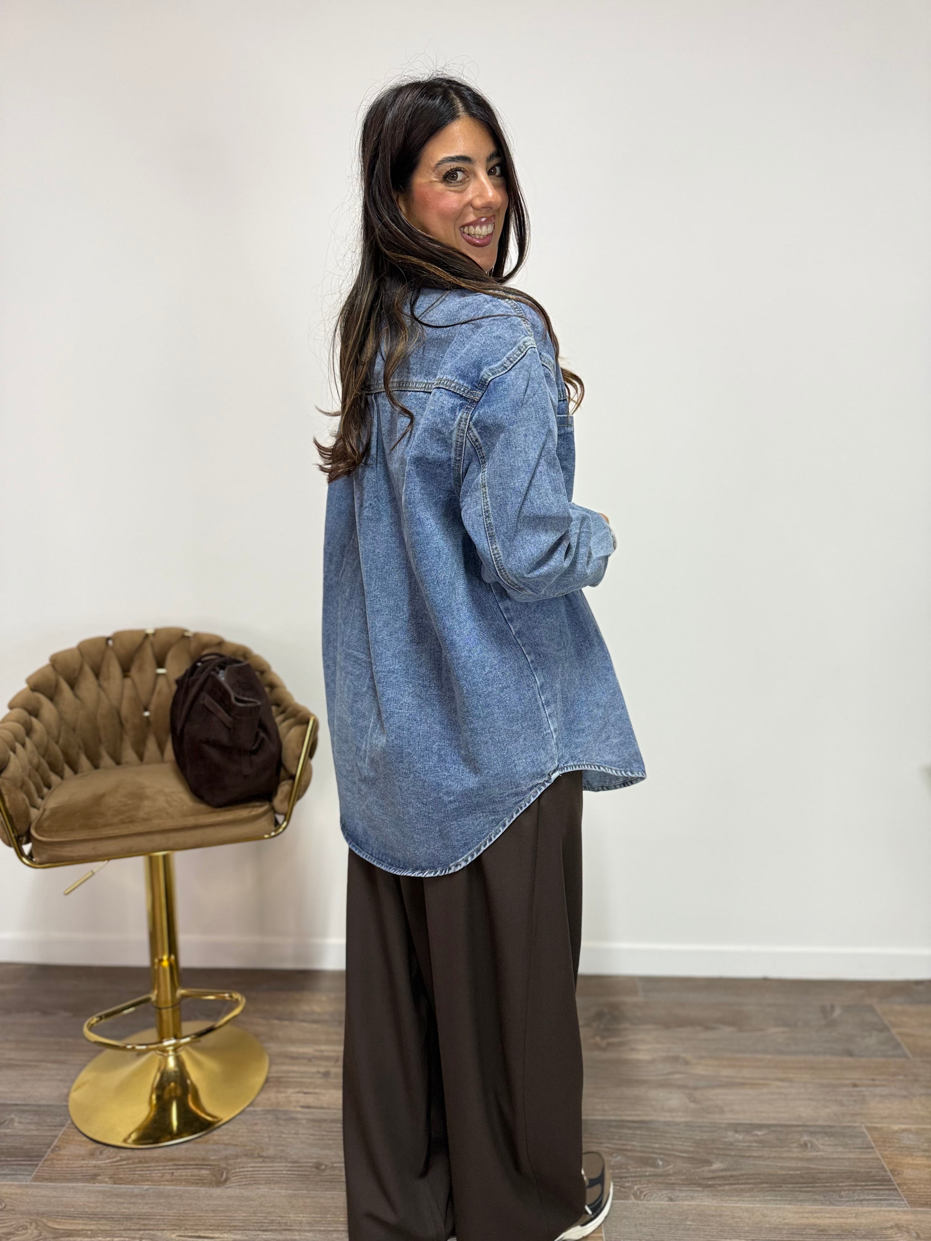 Camicia Maxi Denim