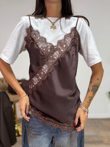 Top Lingerie Marrone