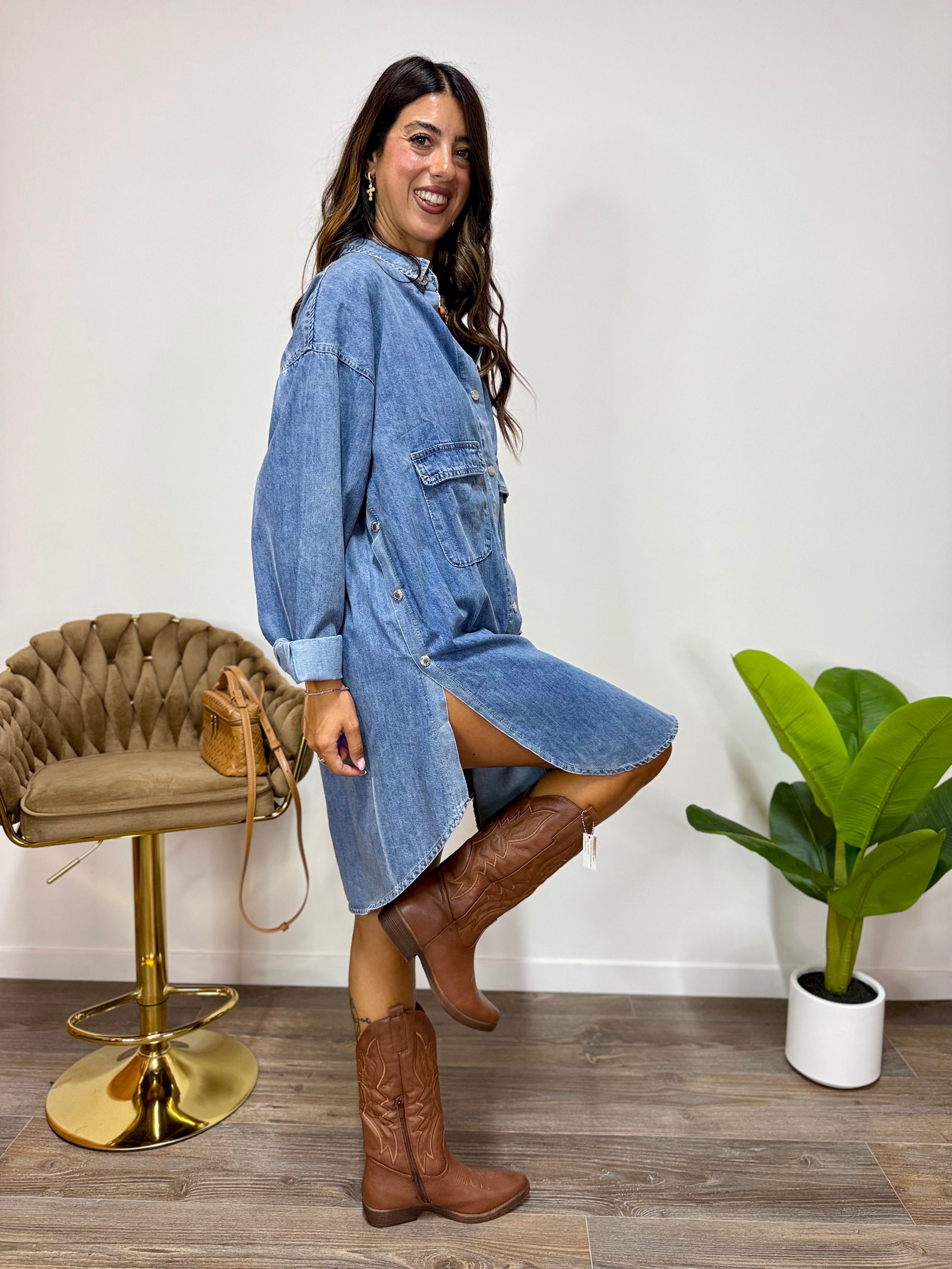 Abito Maxi Denim