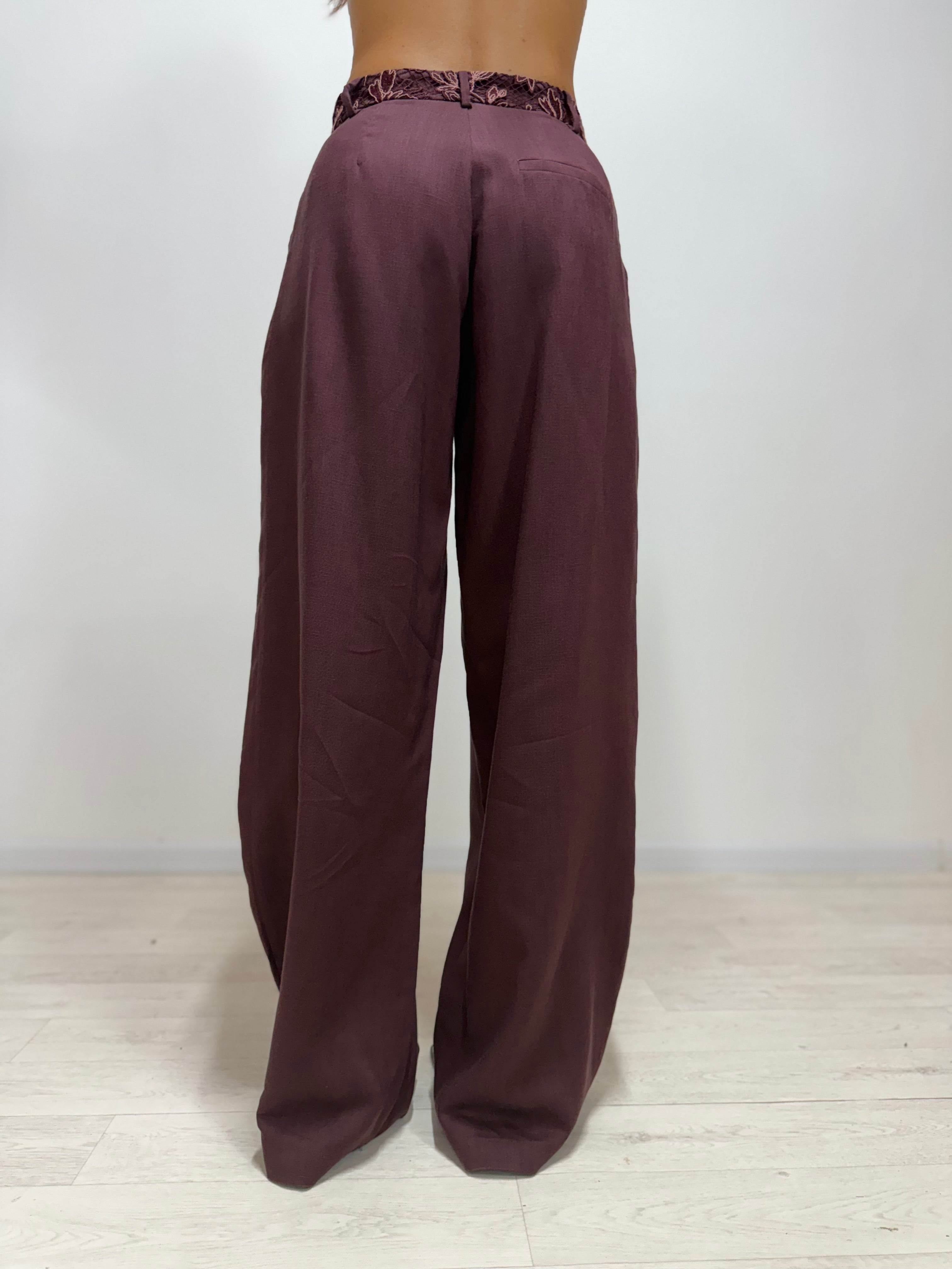 Pantalone Aisha LUMINA Bordeaux