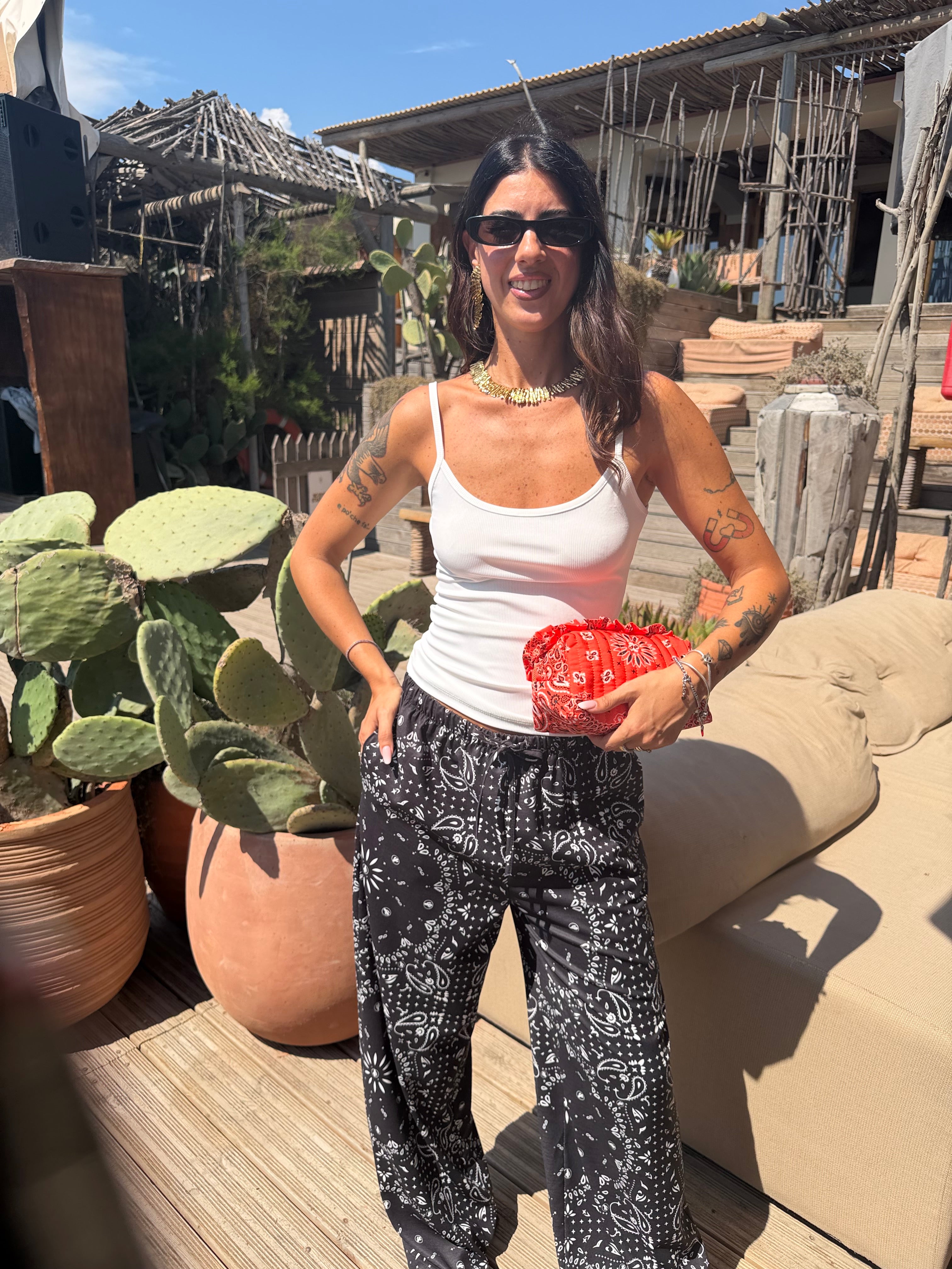 Pantalone Bandana Nero