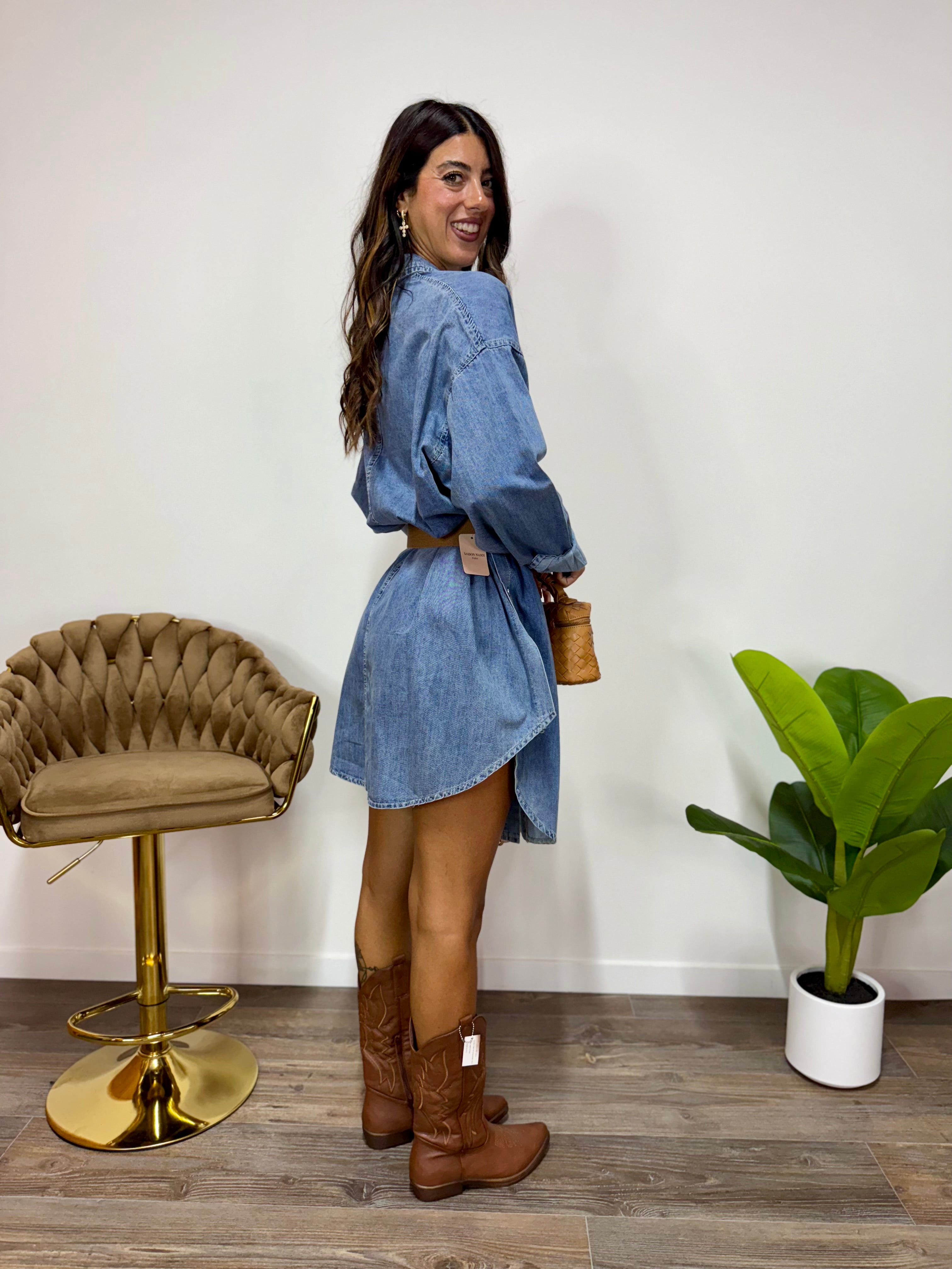 Abito Maxi Denim