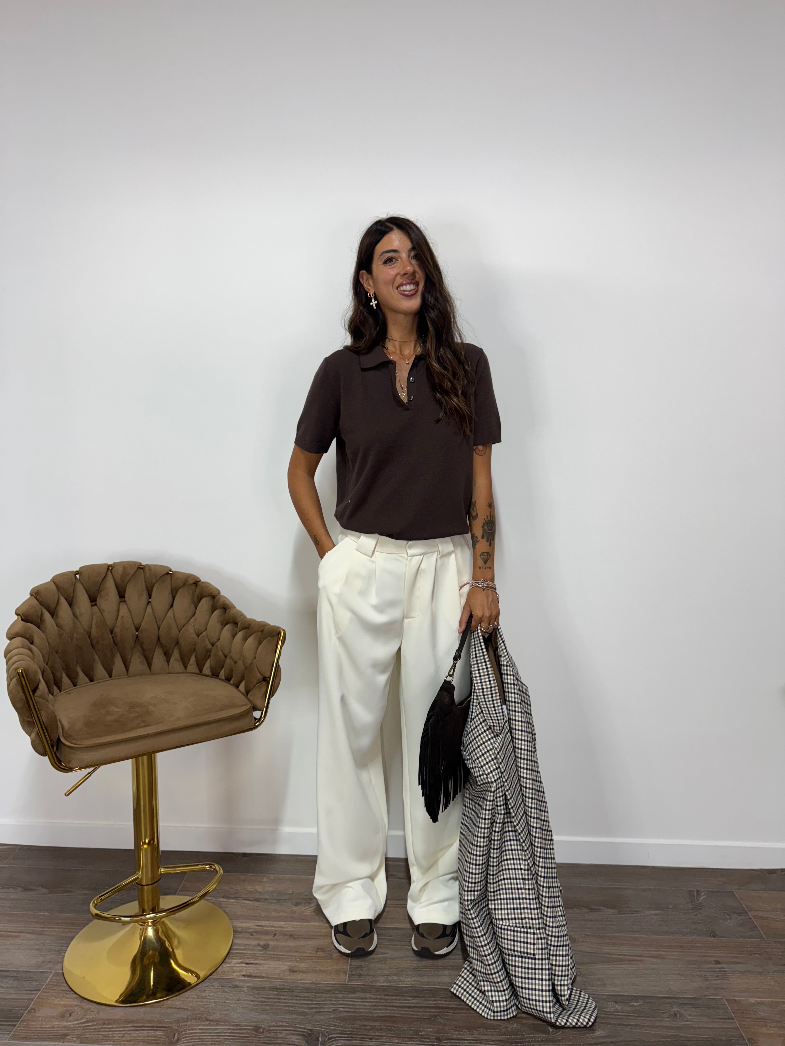 Polo School Marrone