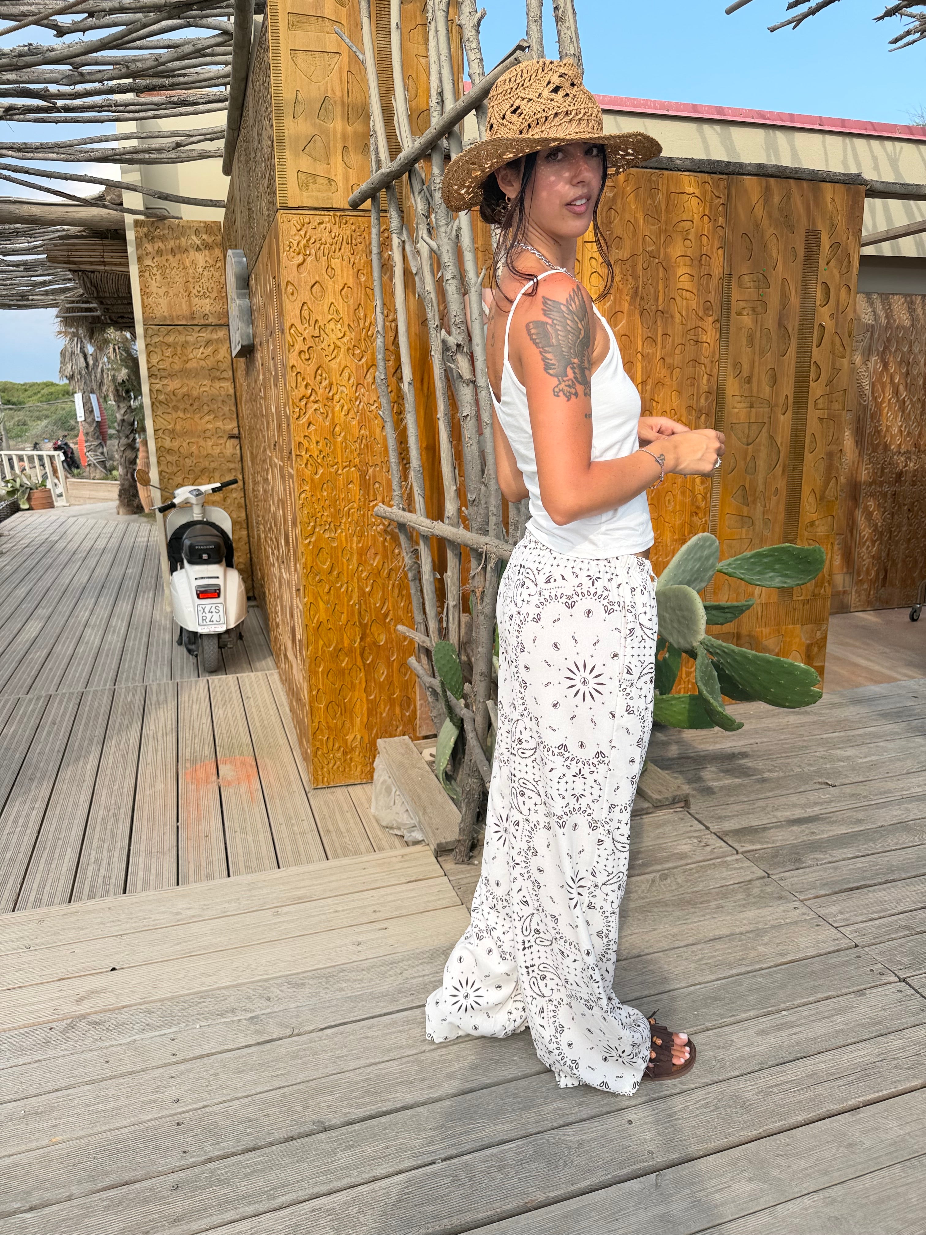 Pantalone Bandana Panna