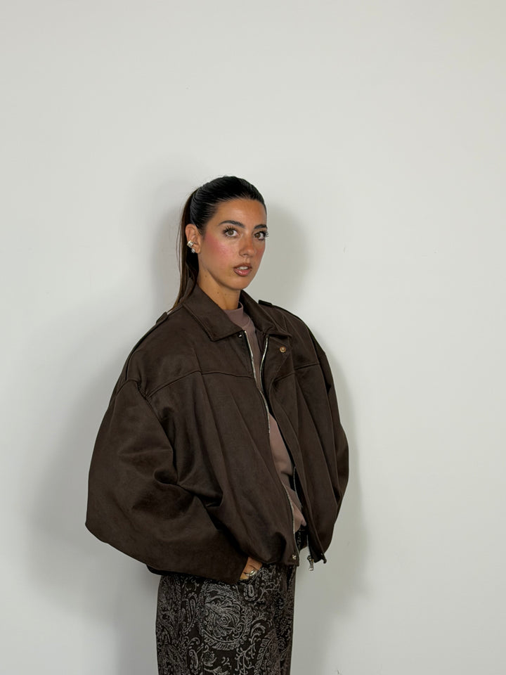 Bomber Trudy  Marrone