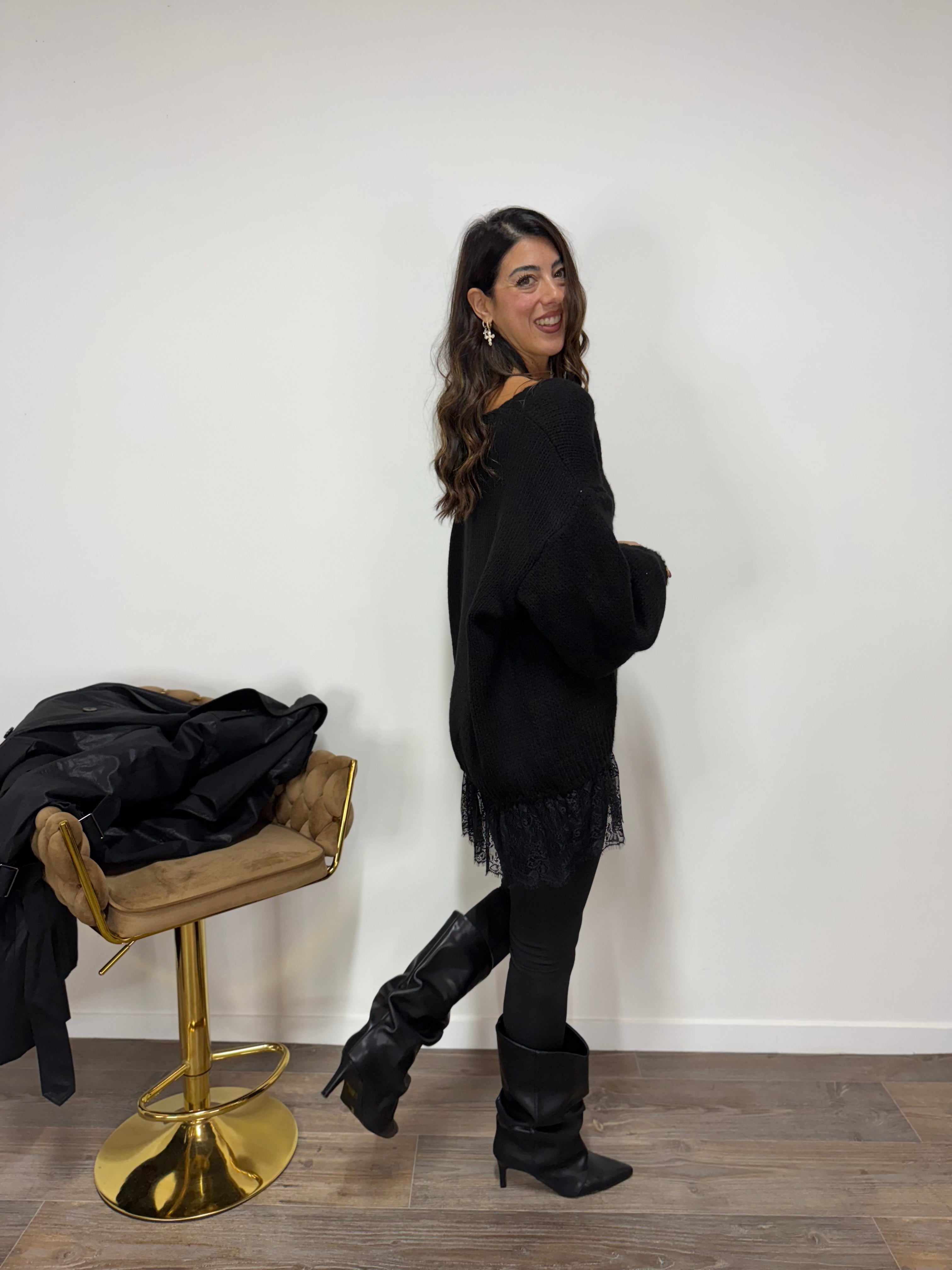 Abito/Pull Maxi Pizzo