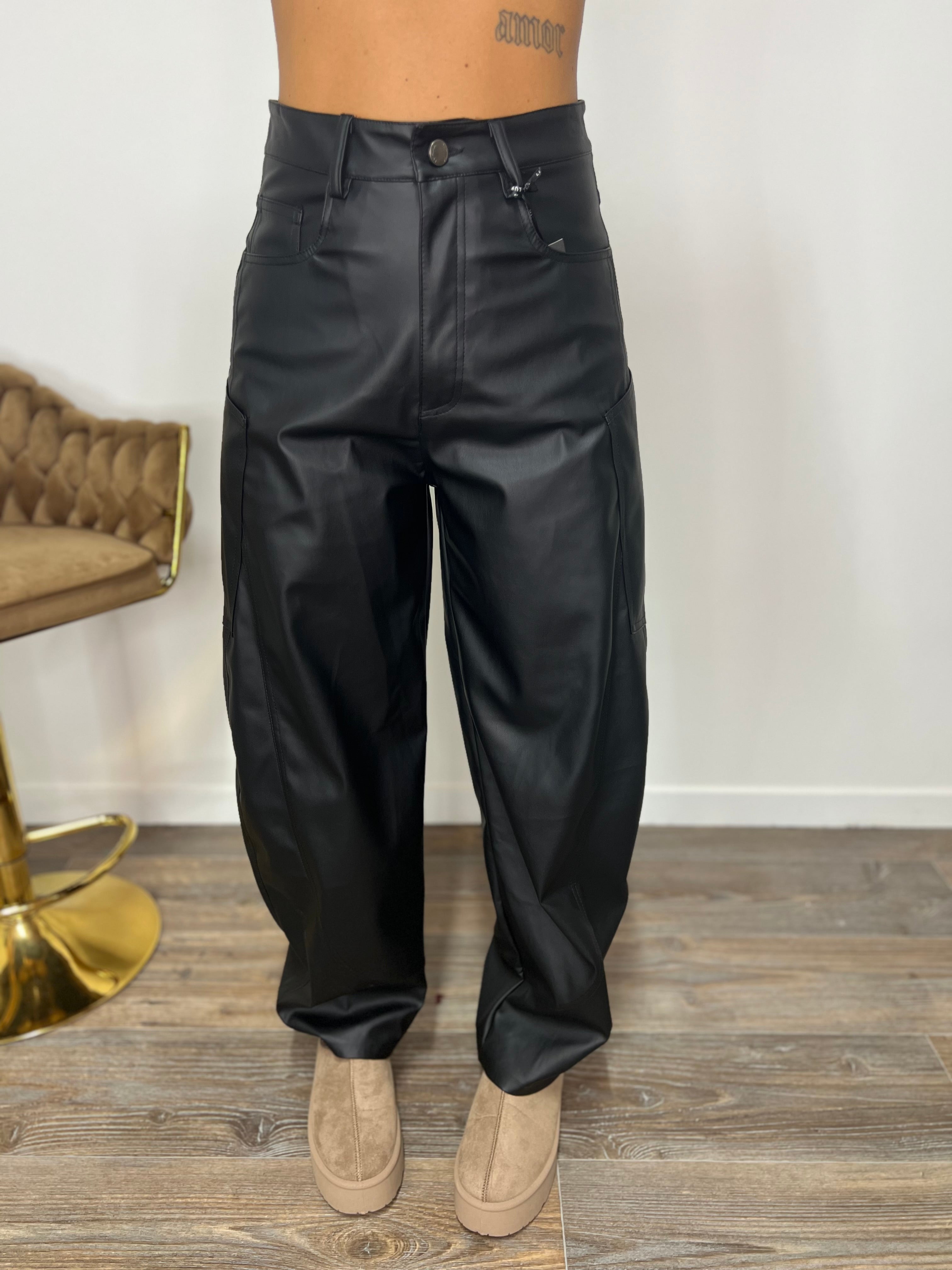 Pantalone Ballon Pelle LUMINA