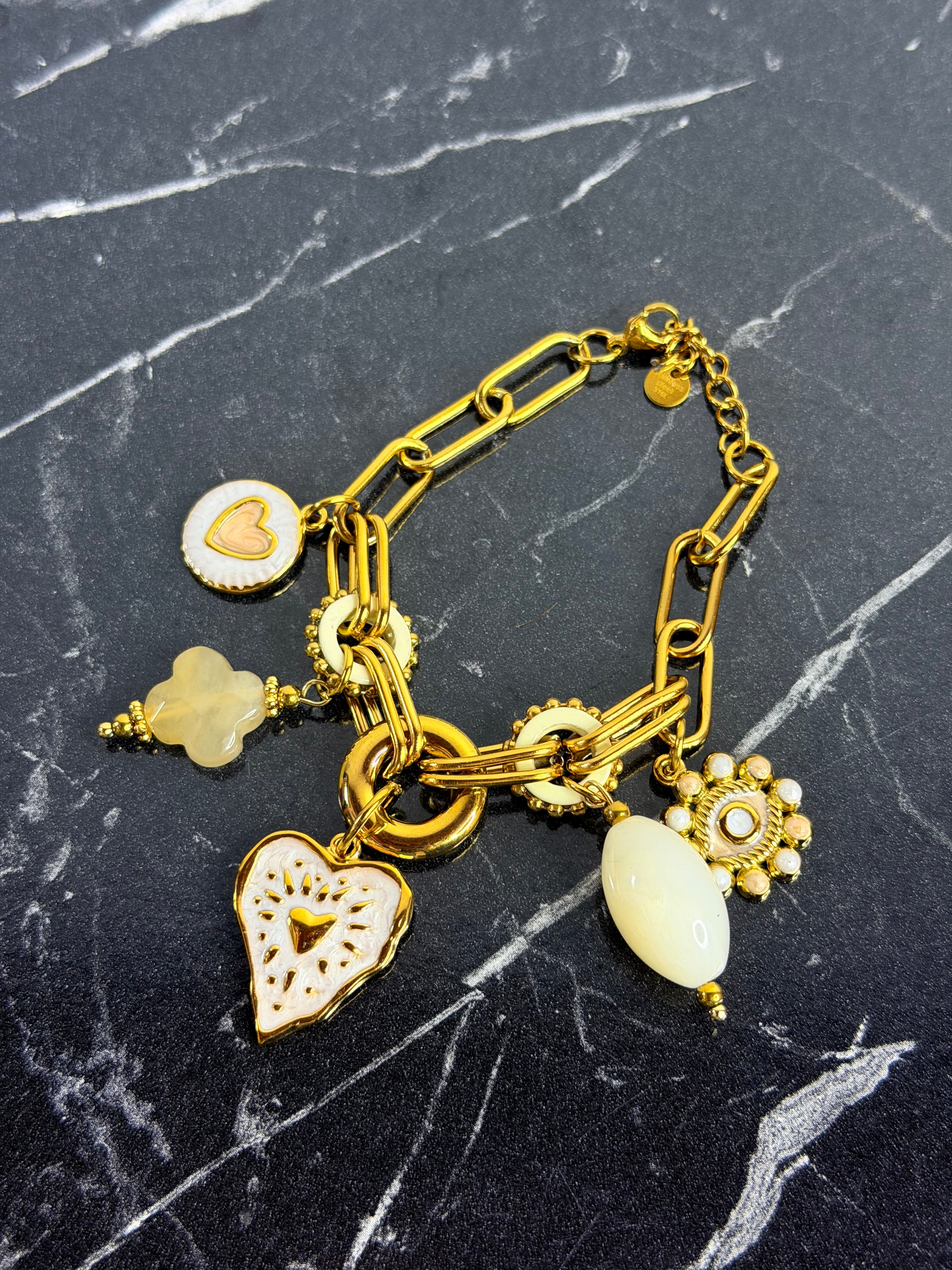 Bracciale Sacro Cuore White