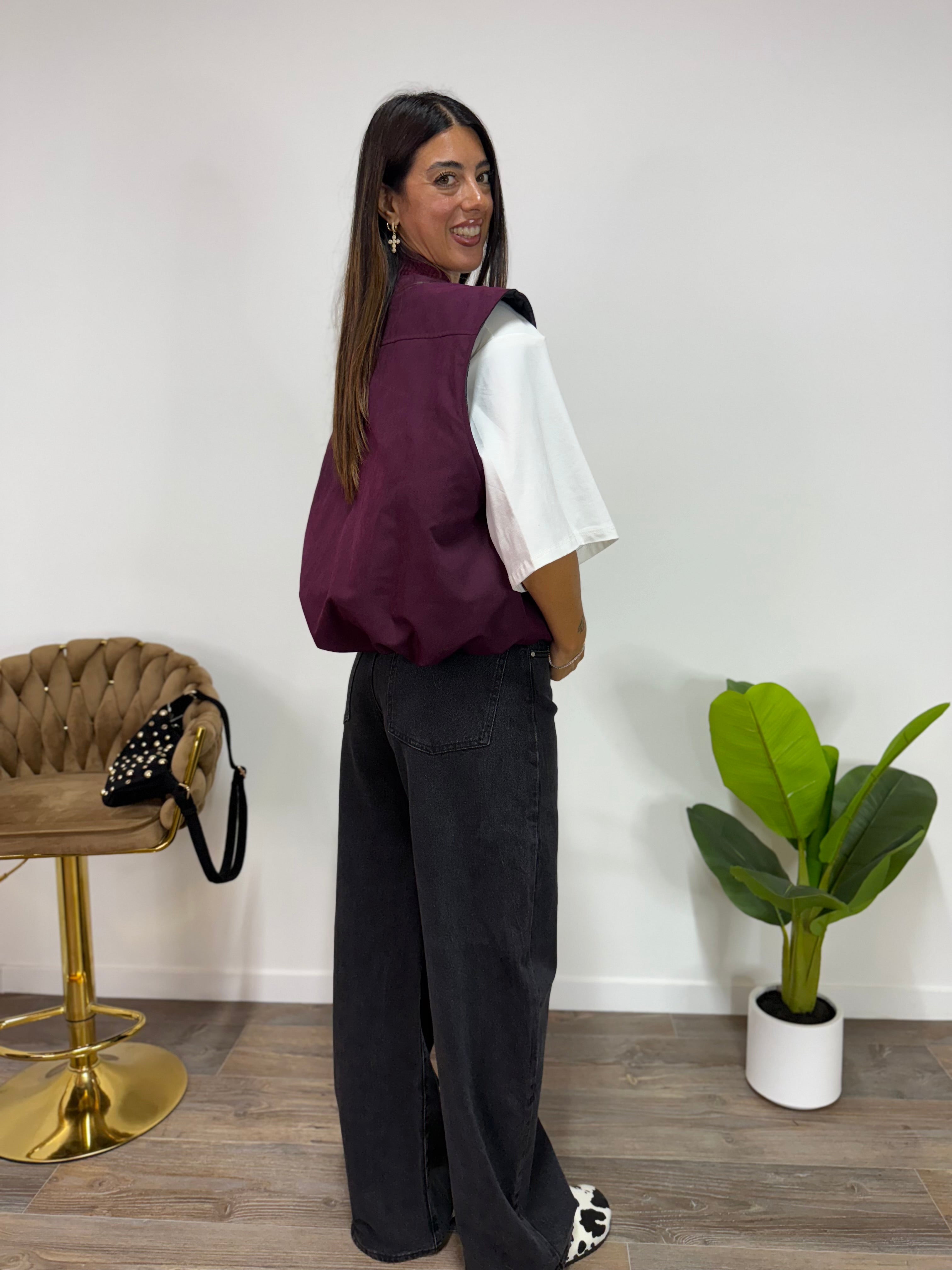 Gilet Zoe LUMINA Bordeaux