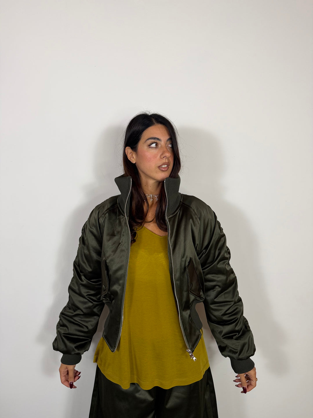 Bomber Delia Verde LUMINA
