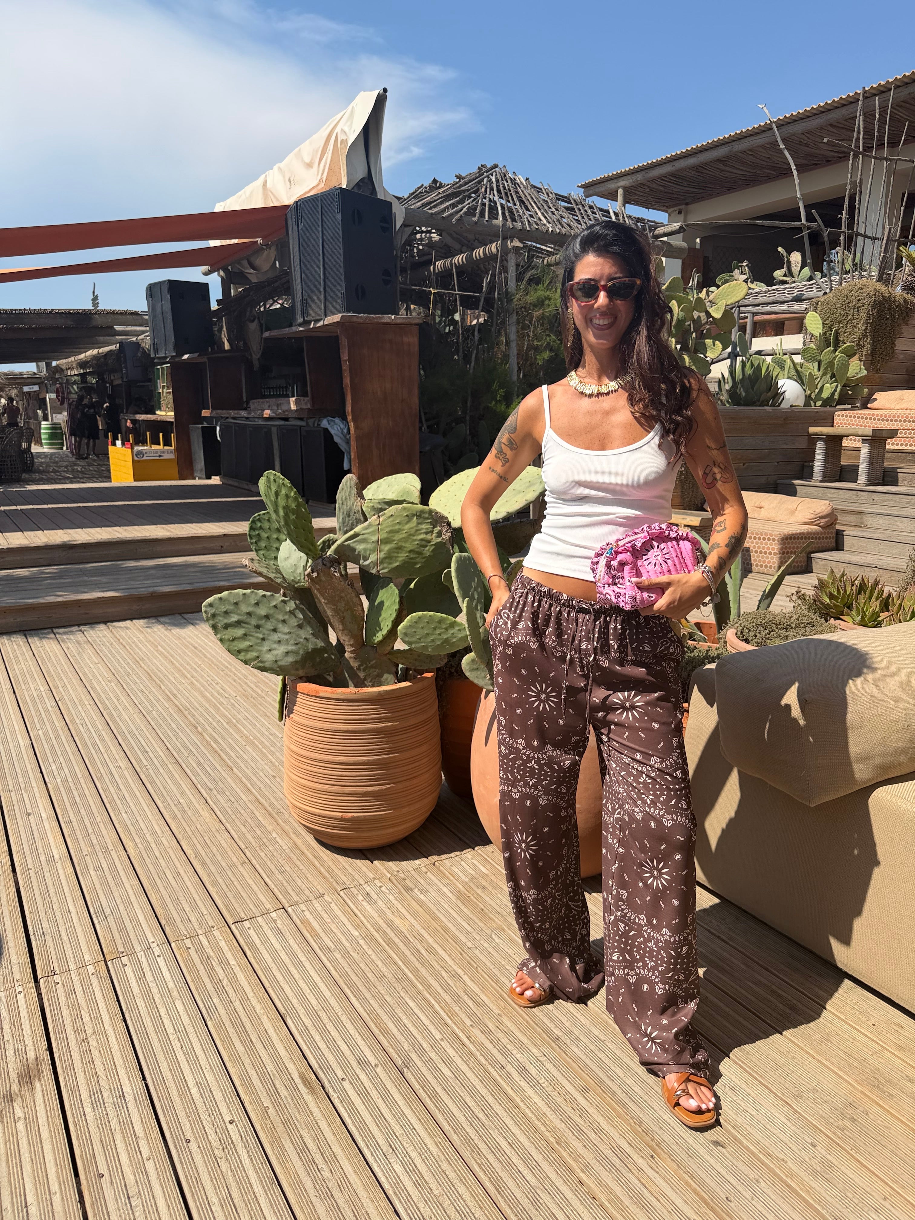 Pantalone Bandana Marrone