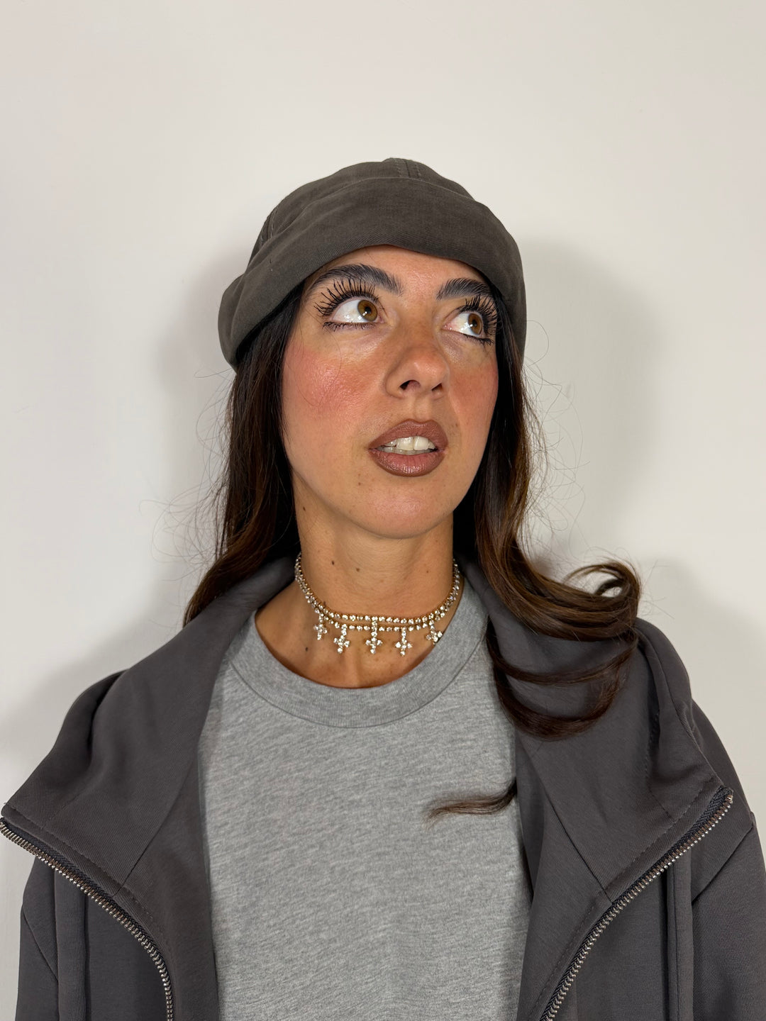 Choker Cross Silver