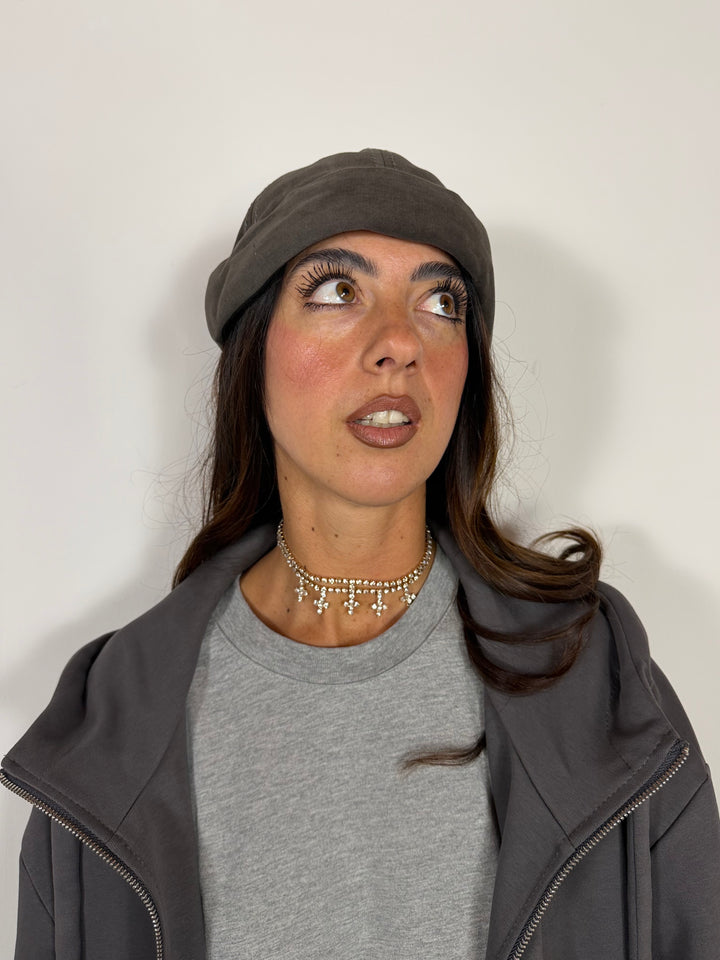 Choker Cross Silver