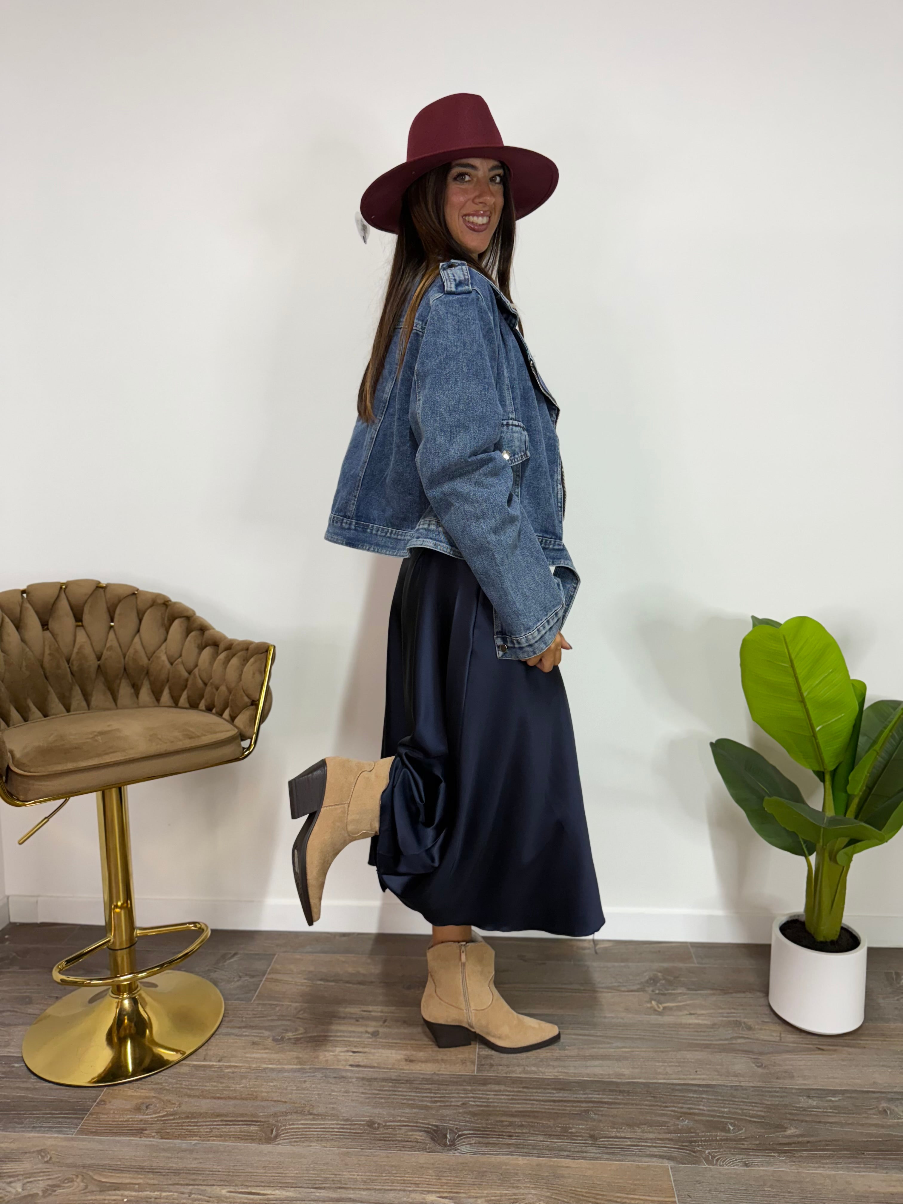 Mini Trench Dark Denim