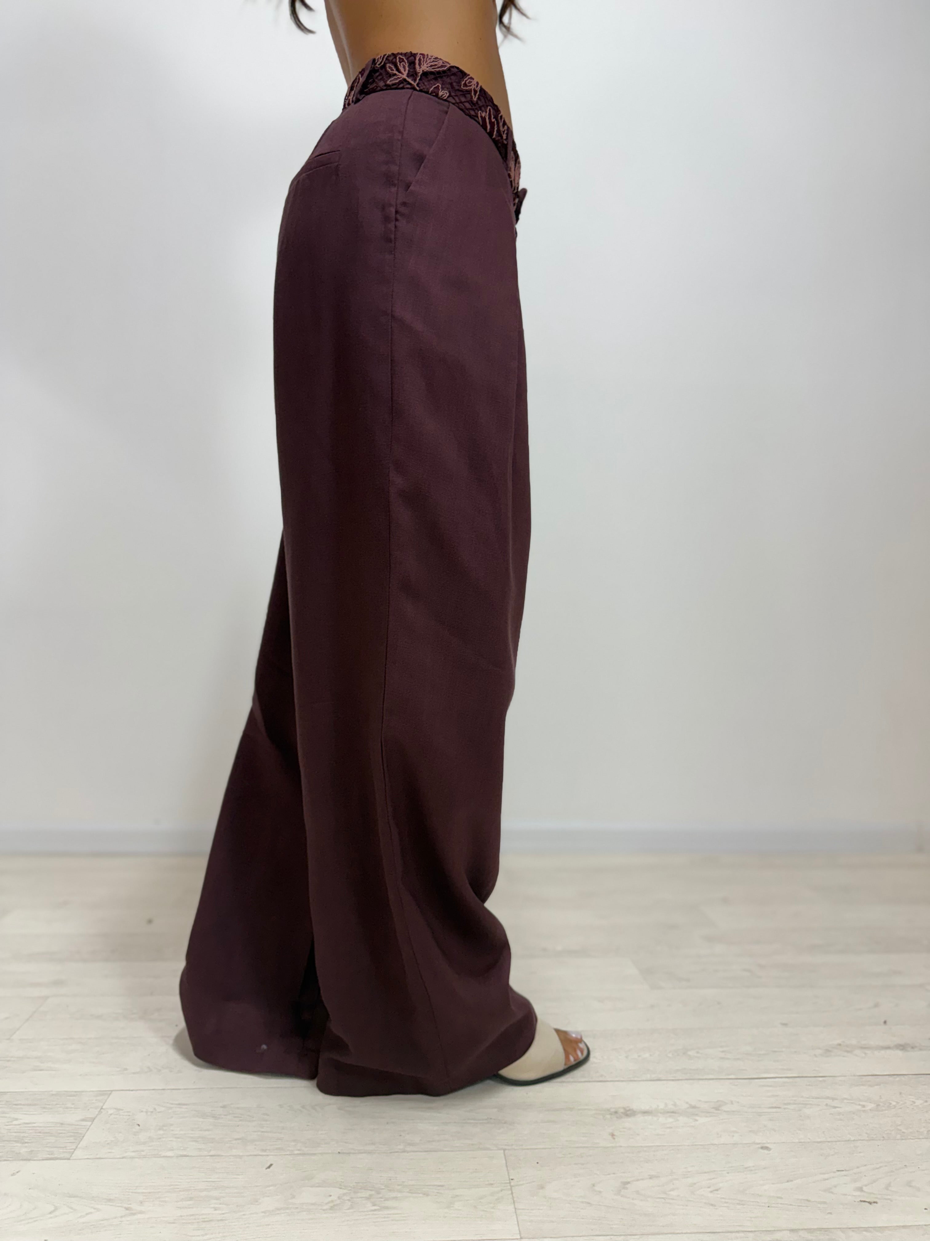 Pantalone Aisha LUMINA Bordeaux