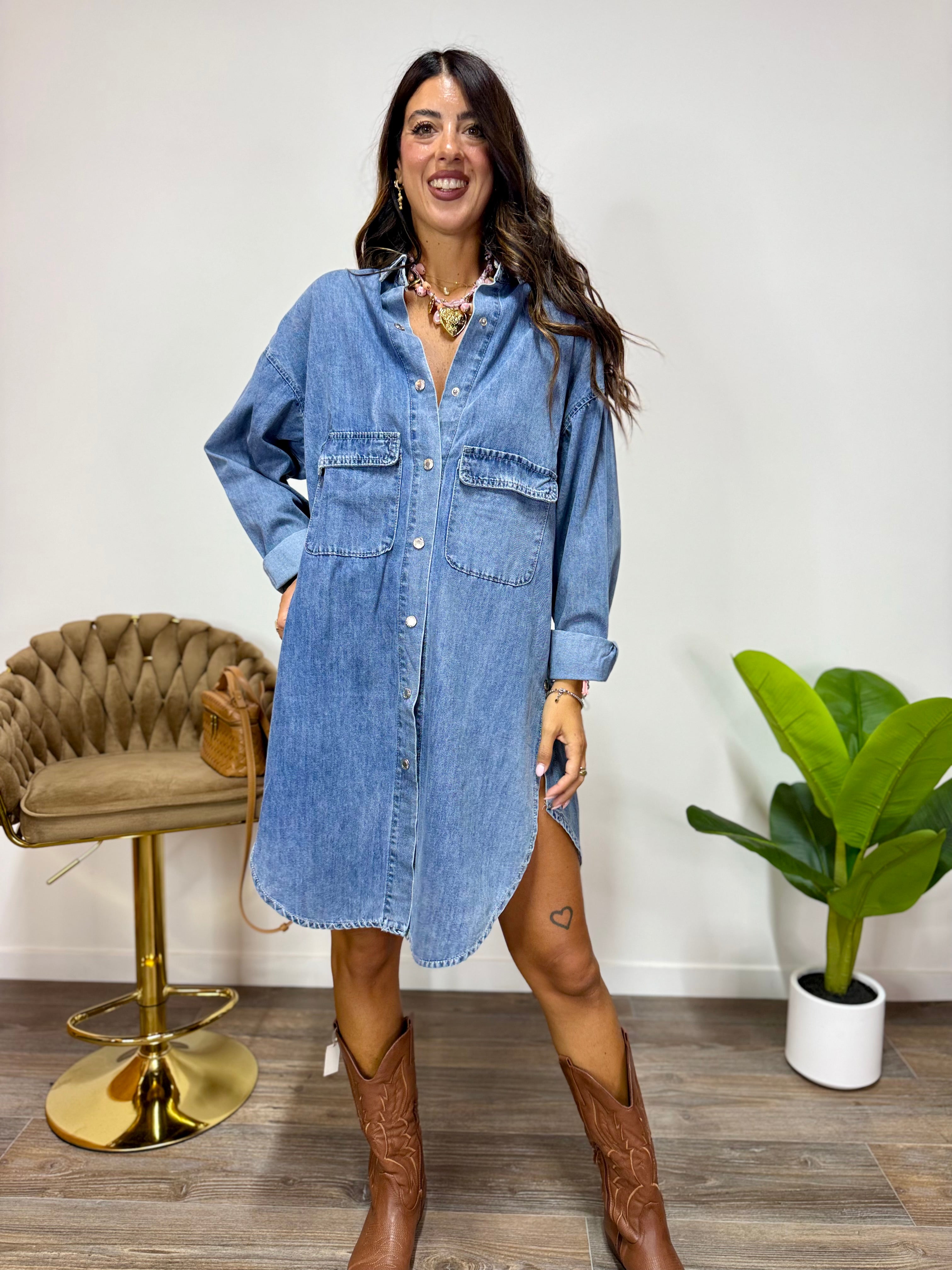 Abito Maxi Denim
