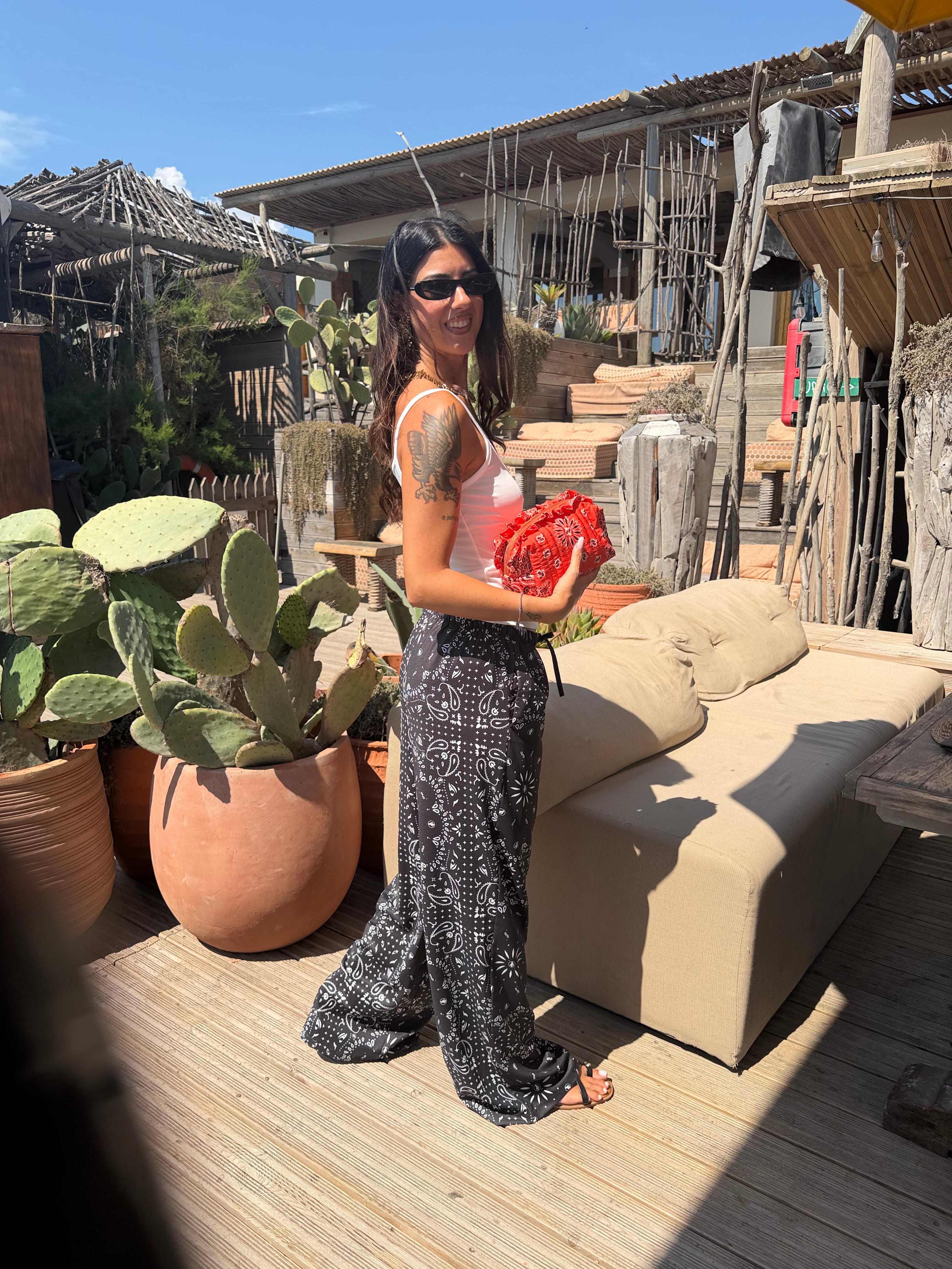 Pantalone Bandana Nero