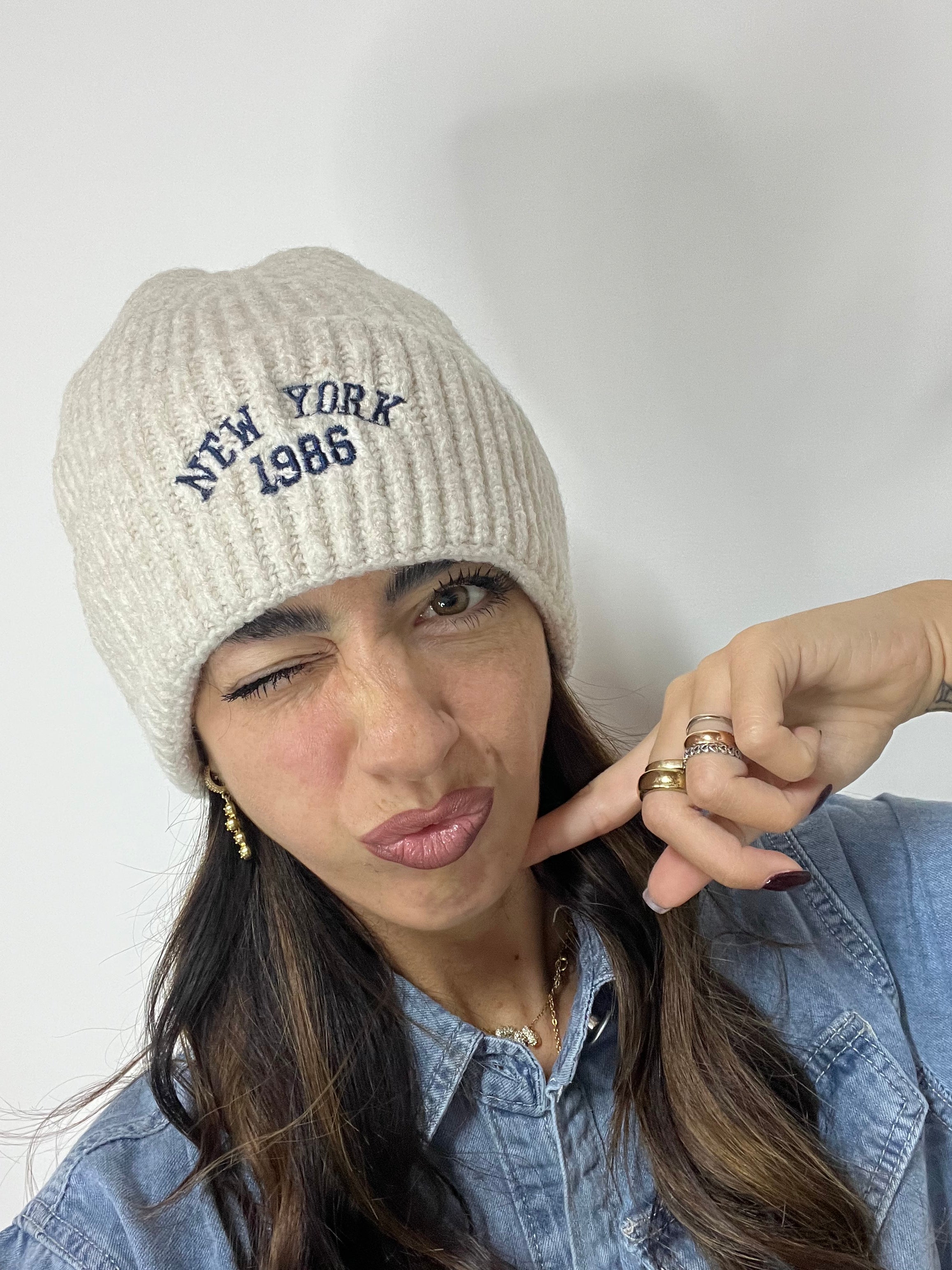 Cappello New York Panna