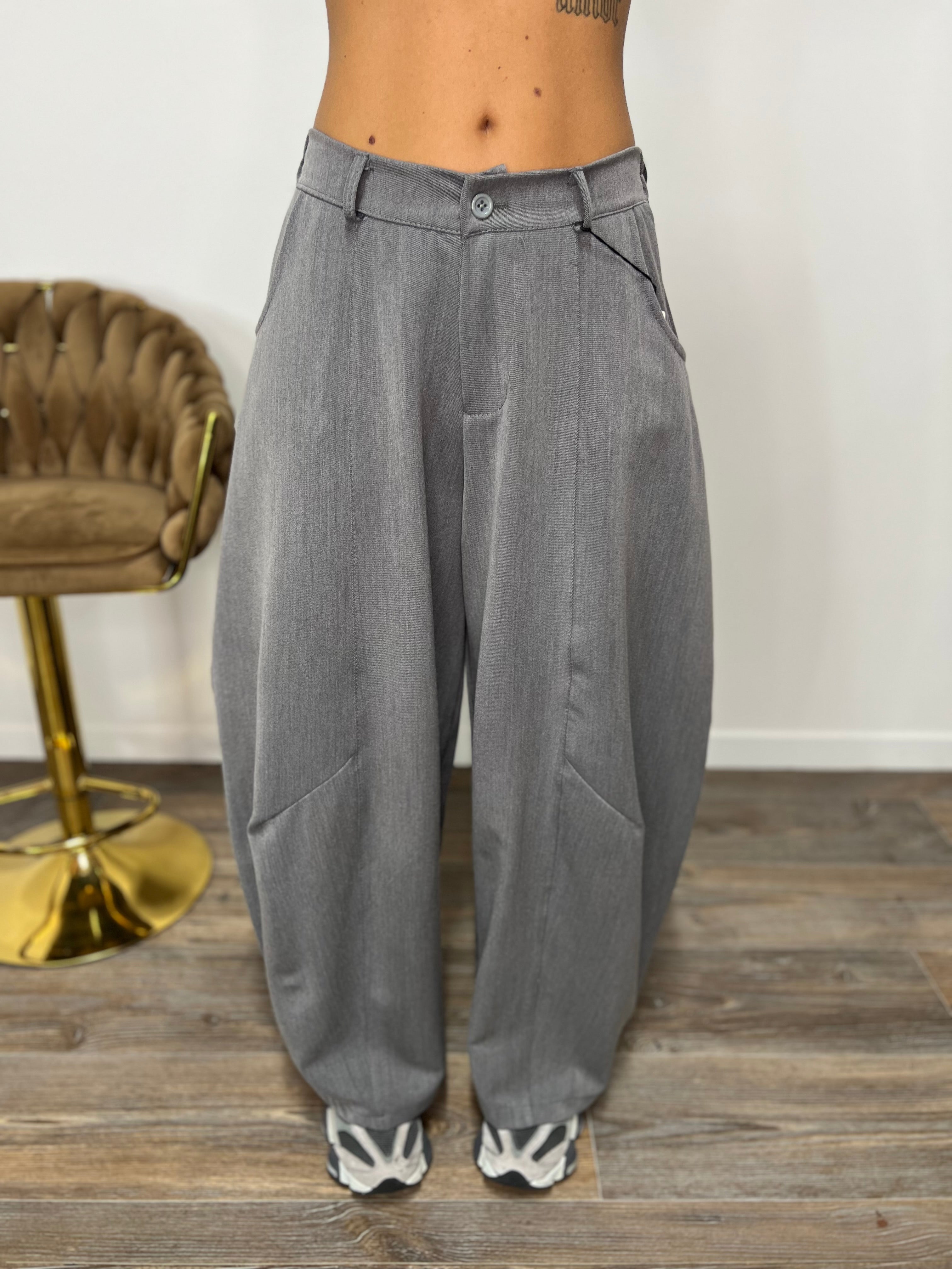 Pantalone Balloon Grigio