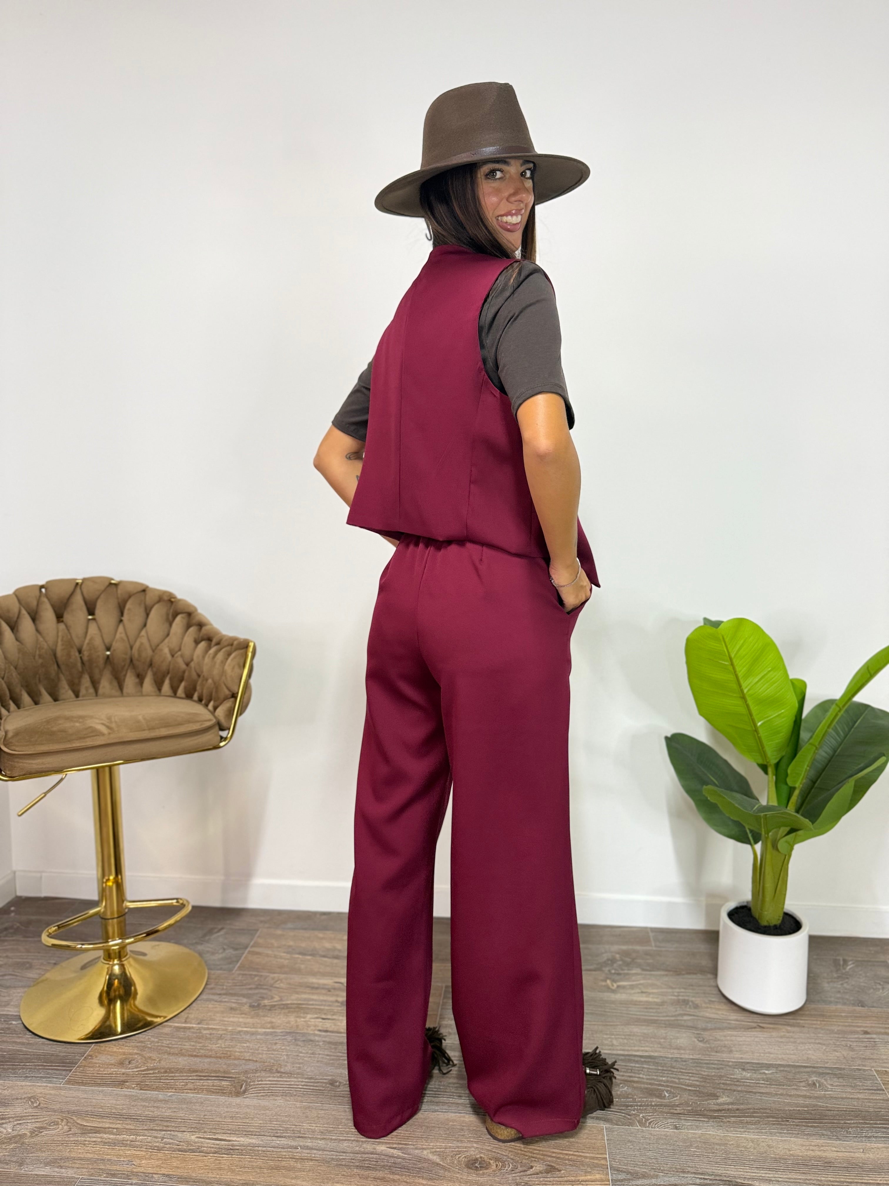 Tailleur Sally Bordeaux