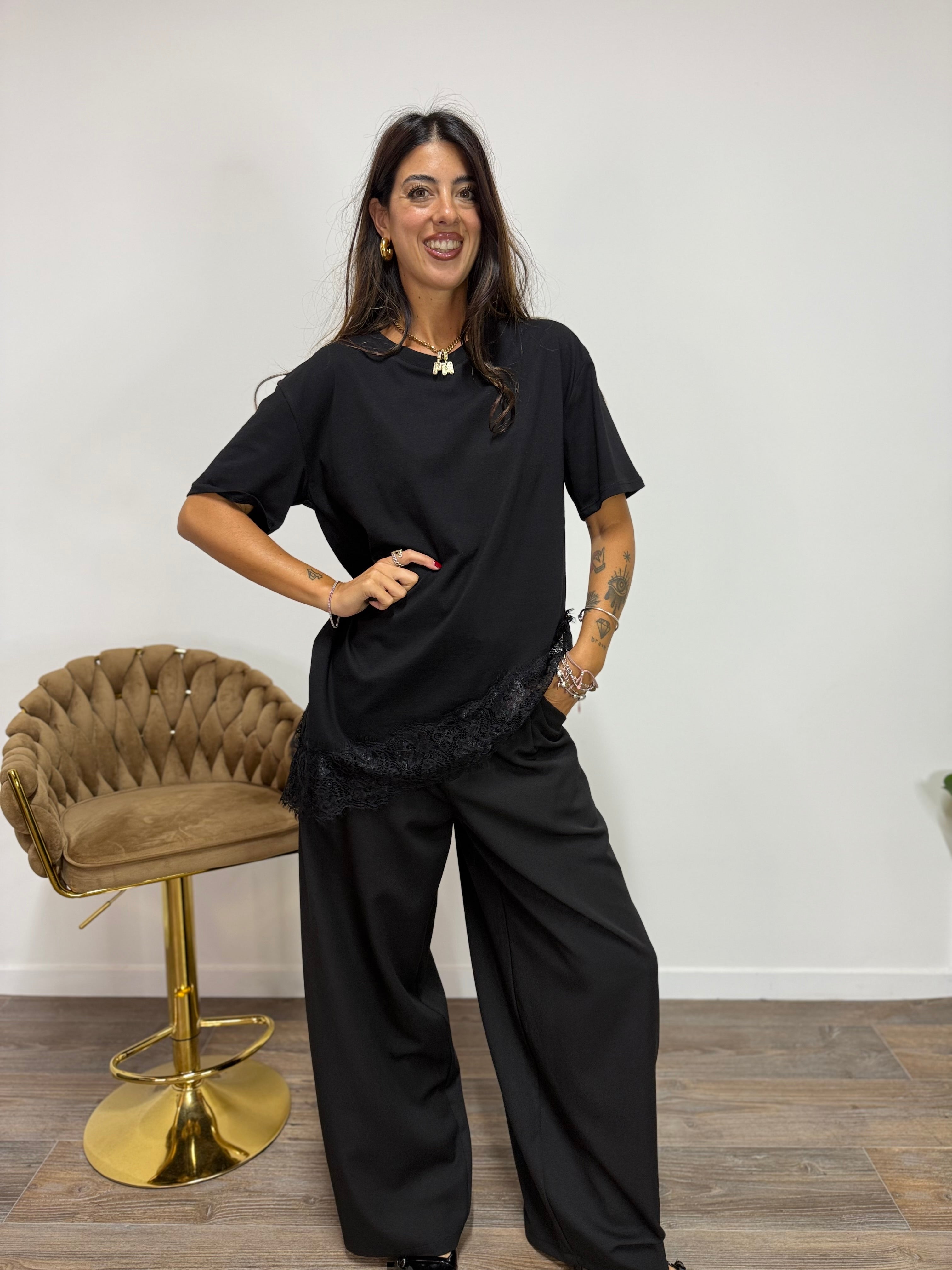 T-Shirt Lingerie LUMINA Nera