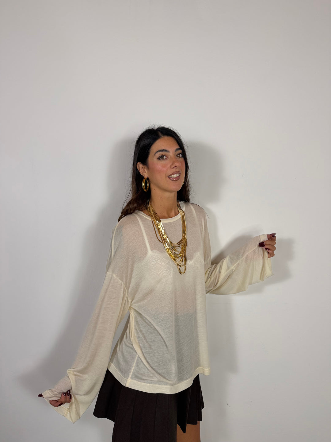 Maglia Sephora  JUST WEST Panna