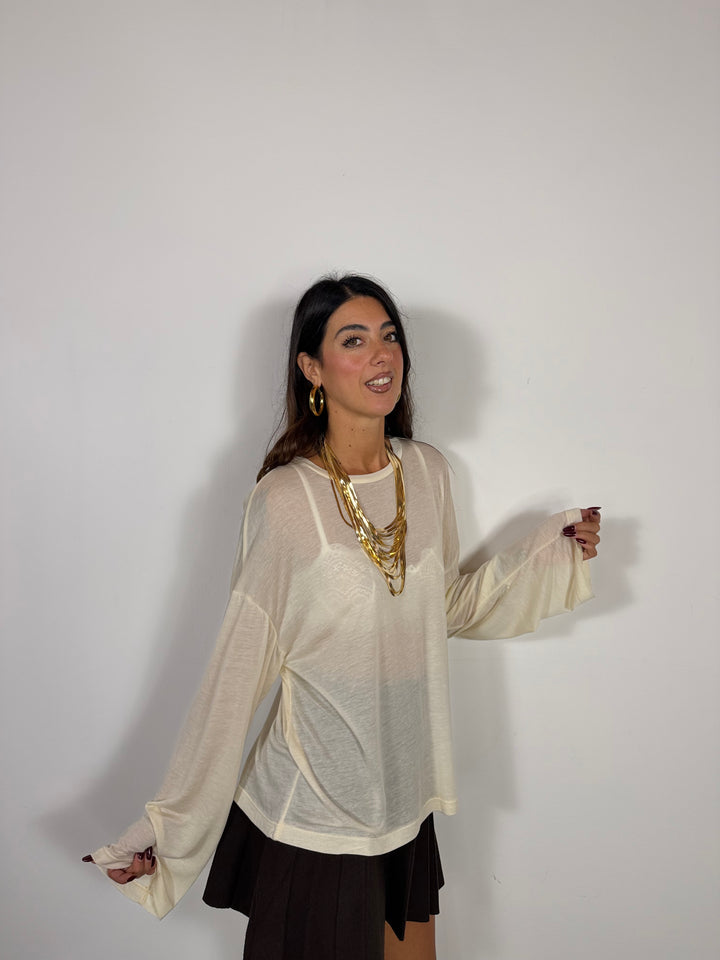 Maglia Sephora  JUST WEST Panna